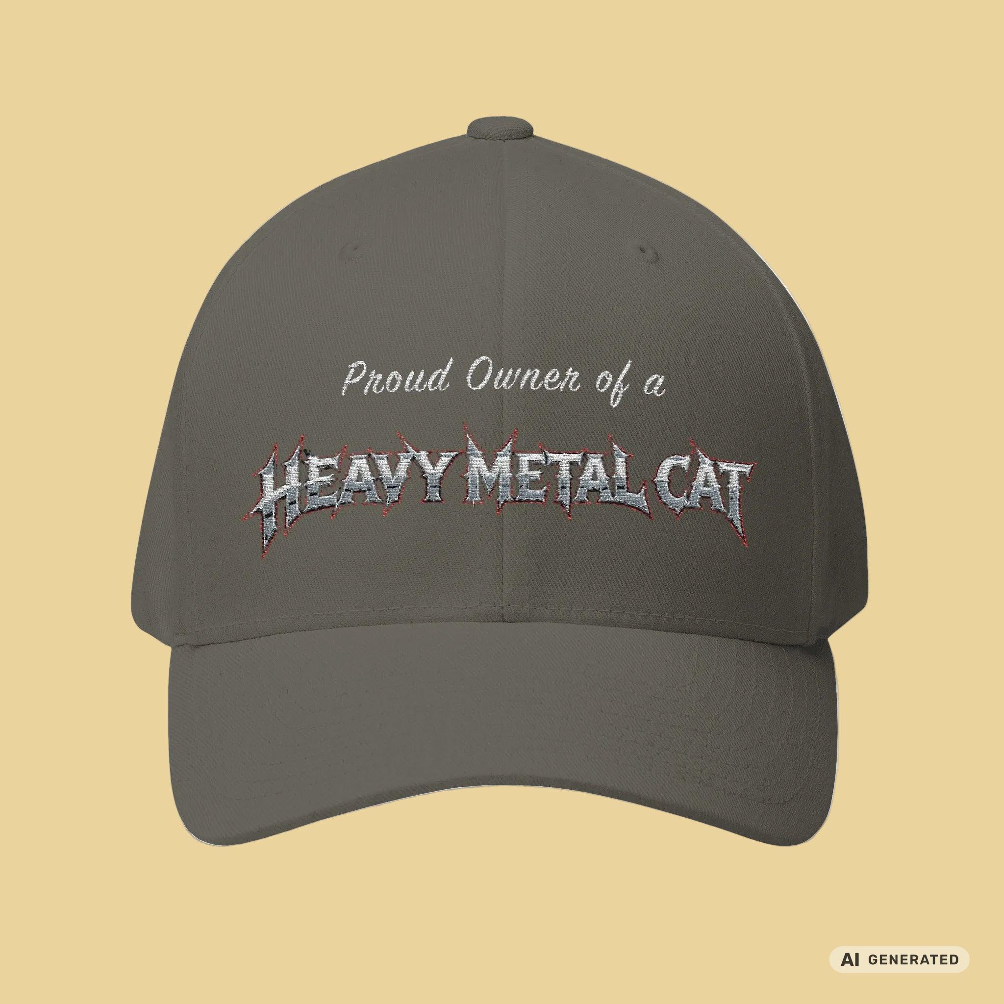Heavy Metal Cat – Proud Owner Cap I bestickte Cap - Sunbeamstore