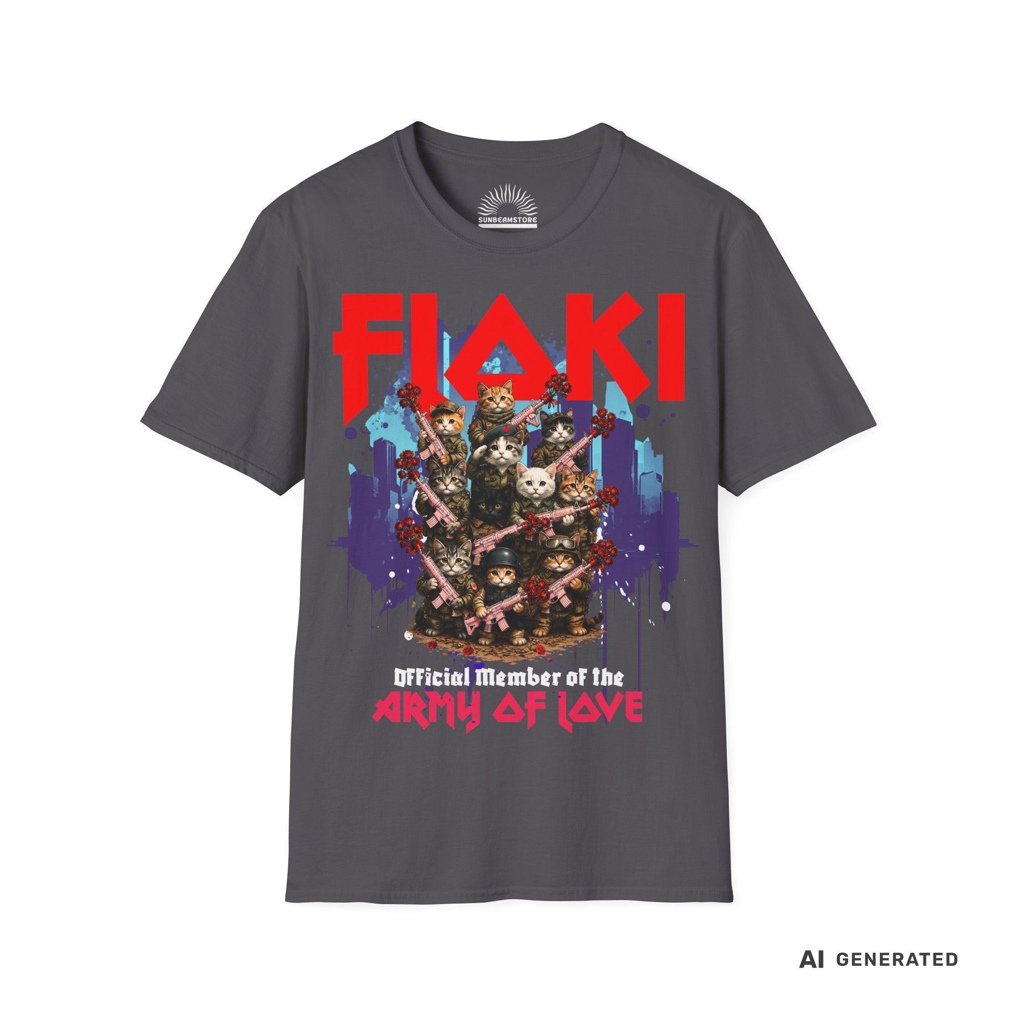 Army of Love – Personalisierbares Katzen T-Shirt | Wunschname | Geschenk für Katzenliebhaber - Sunbeamstore