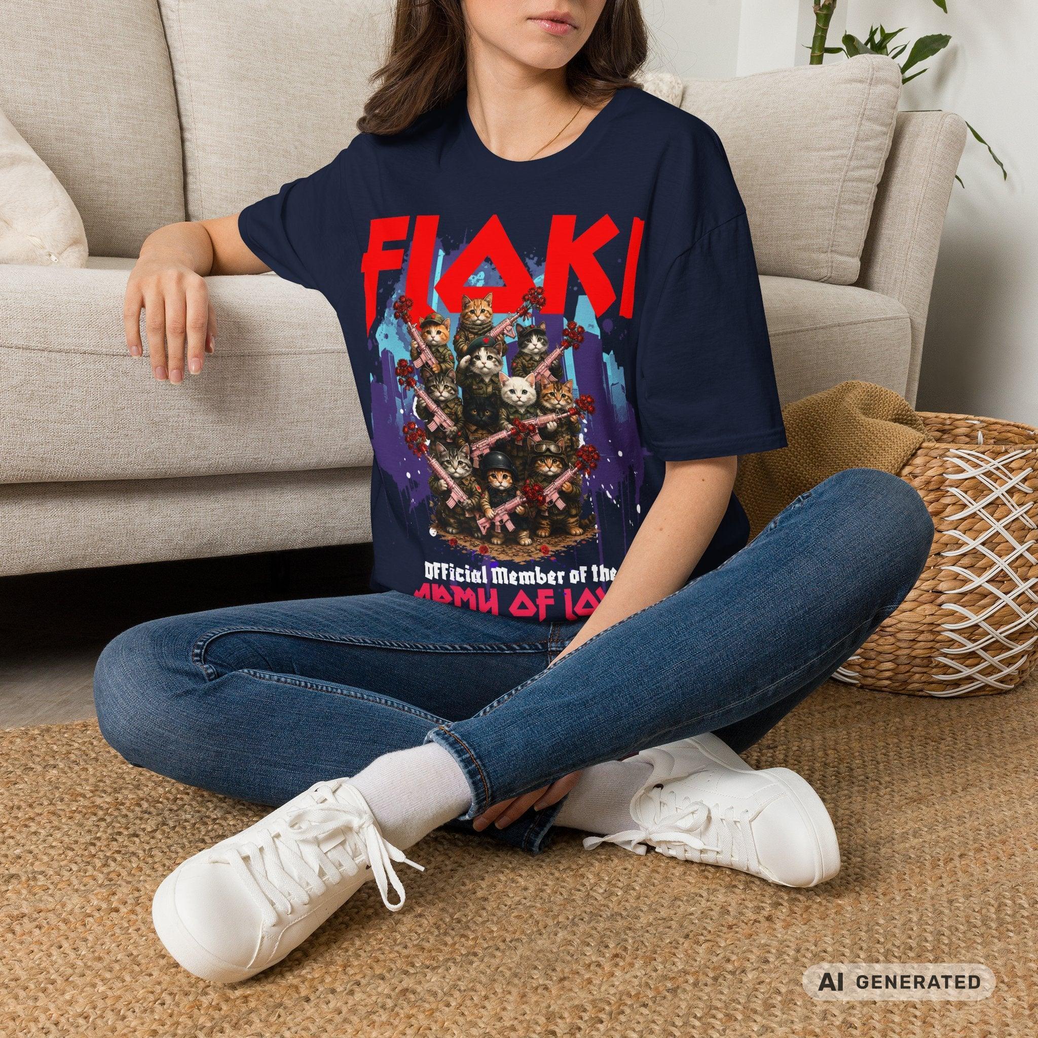 Army of Love – Personalisierbares Katzen T-Shirt | Wunschname | Geschenk für Katzenliebhaber - Sunbeamstore