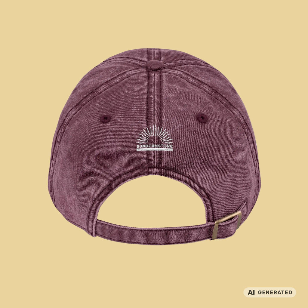 Personalisierte Vintage Cap mit Katzenname – Bestickte Dad Cap | Sunbeamstore - Sunbeamstore