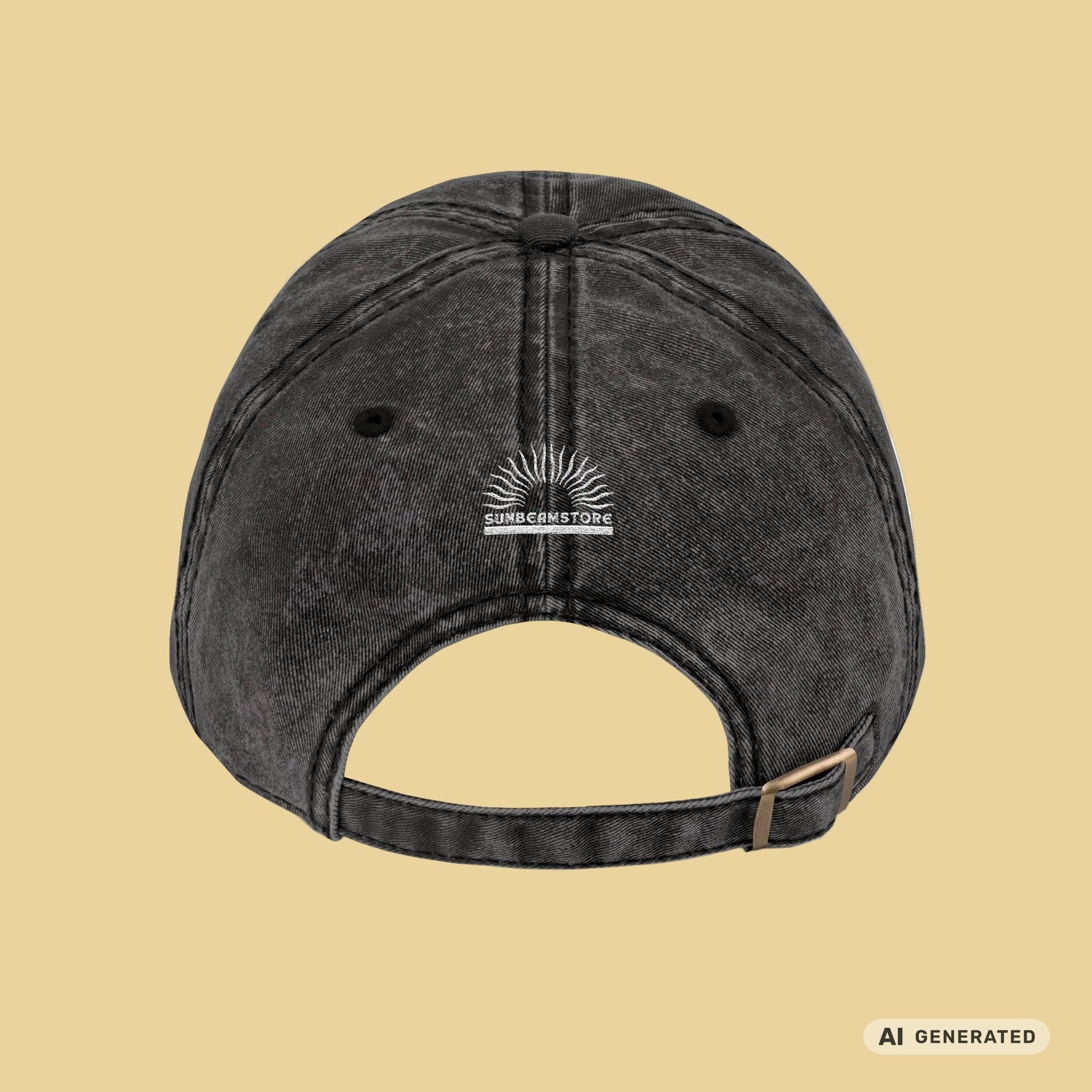 Personalisierte Vintage Cap mit Katzenname – Bestickte Dad Cap | Sunbeamstore - Sunbeamstore