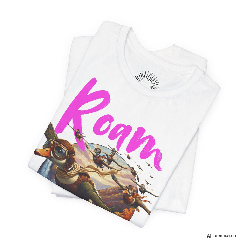 Roam Free – Aviator Ducks Art Shirt— Vintage Flying Duck Nature Shirt - Sunbeamstore