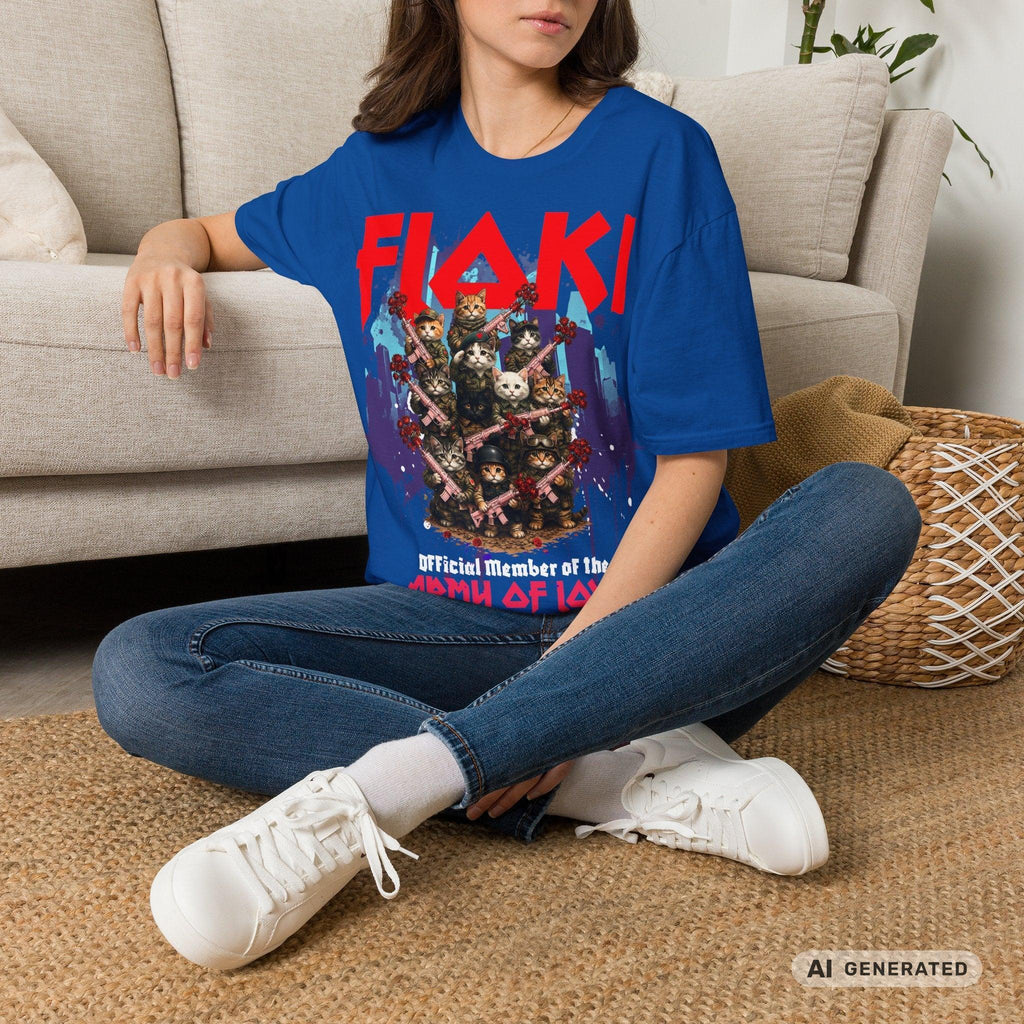 Army of Love – Personalisierbares Katzen T-Shirt | Wunschname | Geschenk für Katzenliebhaber - Sunbeamstore