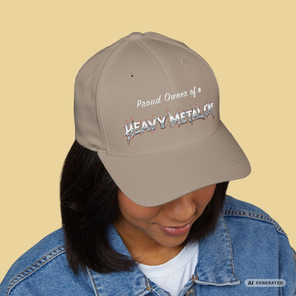 Heavy Metal Cat – Proud Owner Cap I bestickte Cap - Sunbeamstore