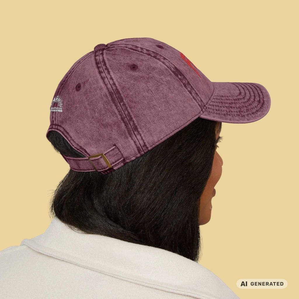 Personalisierte Vintage Cap mit Katzenname – Bestickte Dad Cap | Sunbeamstore - Sunbeamstore