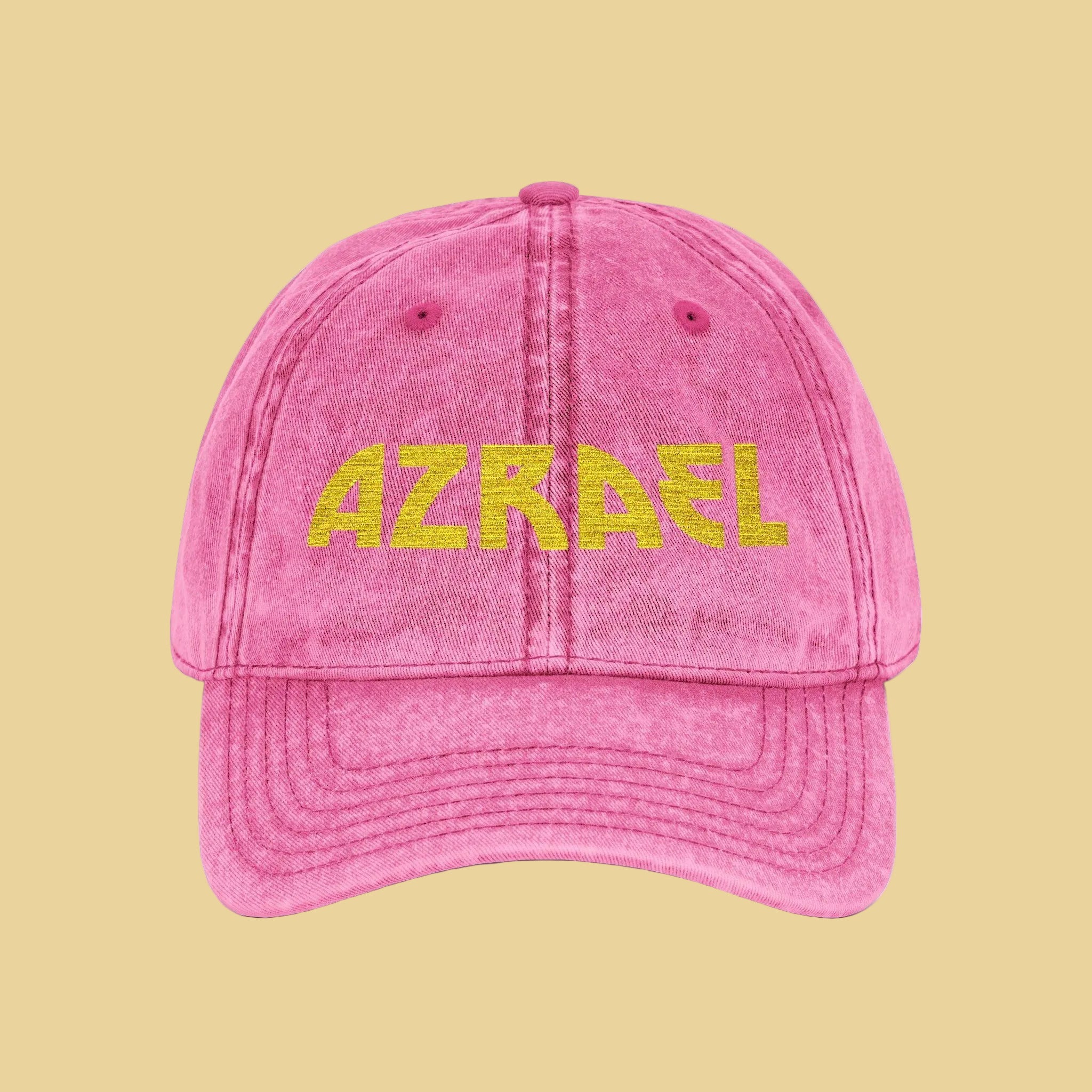 Vintage Dad Cap personalisiert – Katzenname in Gold gestickt | Sunbeamstore - Sunbeamstore