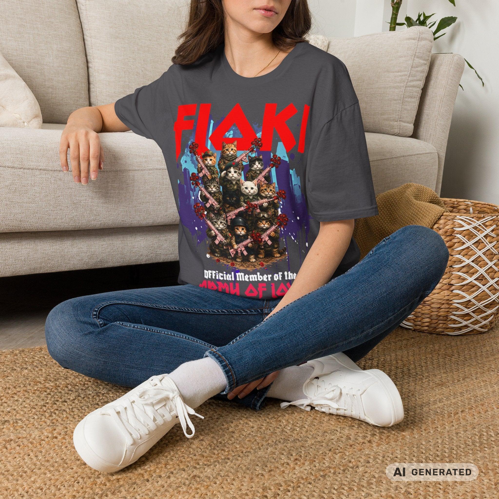 Army of Love – Personalisierbares Katzen T-Shirt | Wunschname | Geschenk für Katzenliebhaber - Sunbeamstore