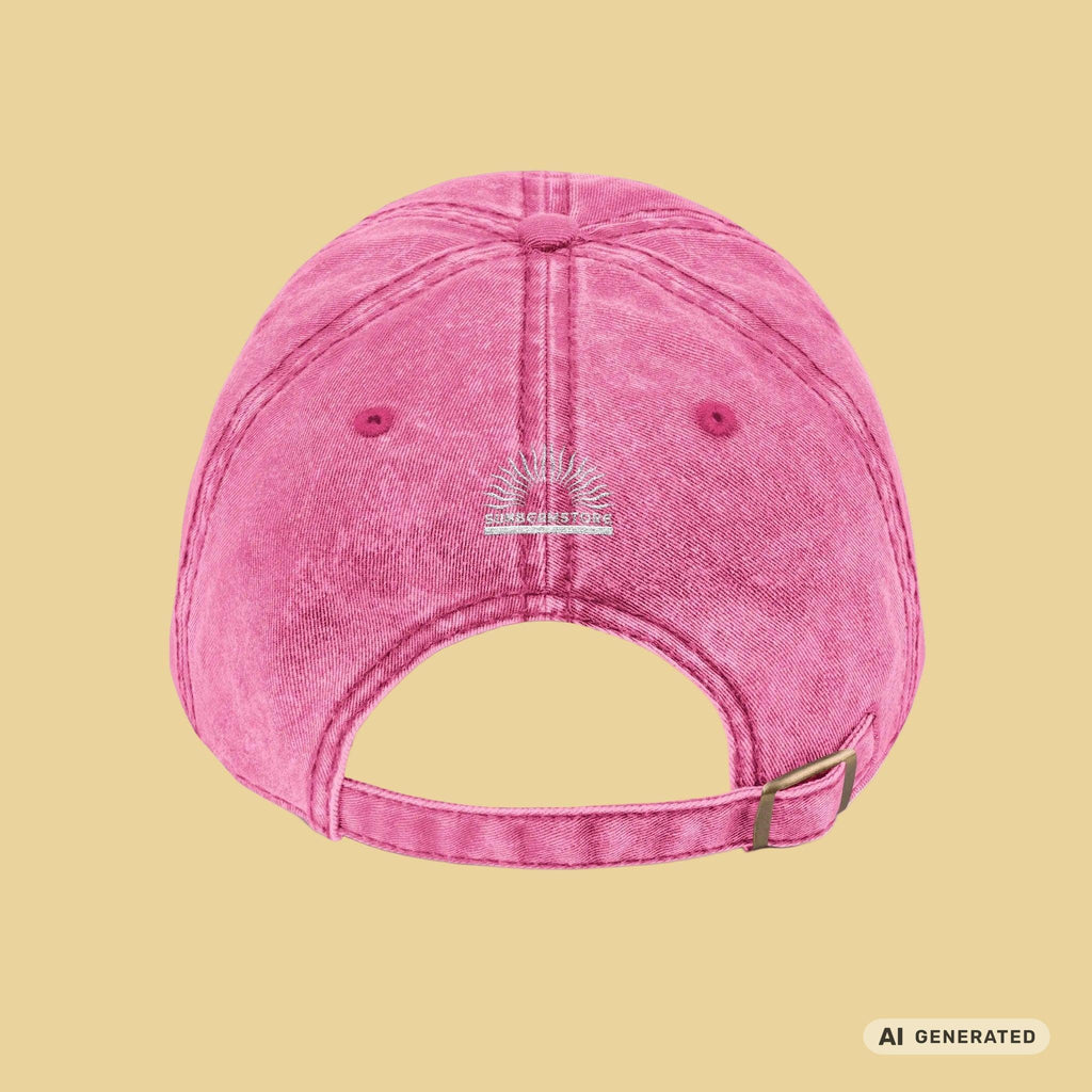Personalisierte Vintage Cap mit Katzenname – Bestickte Dad Cap | Sunbeamstore - Sunbeamstore