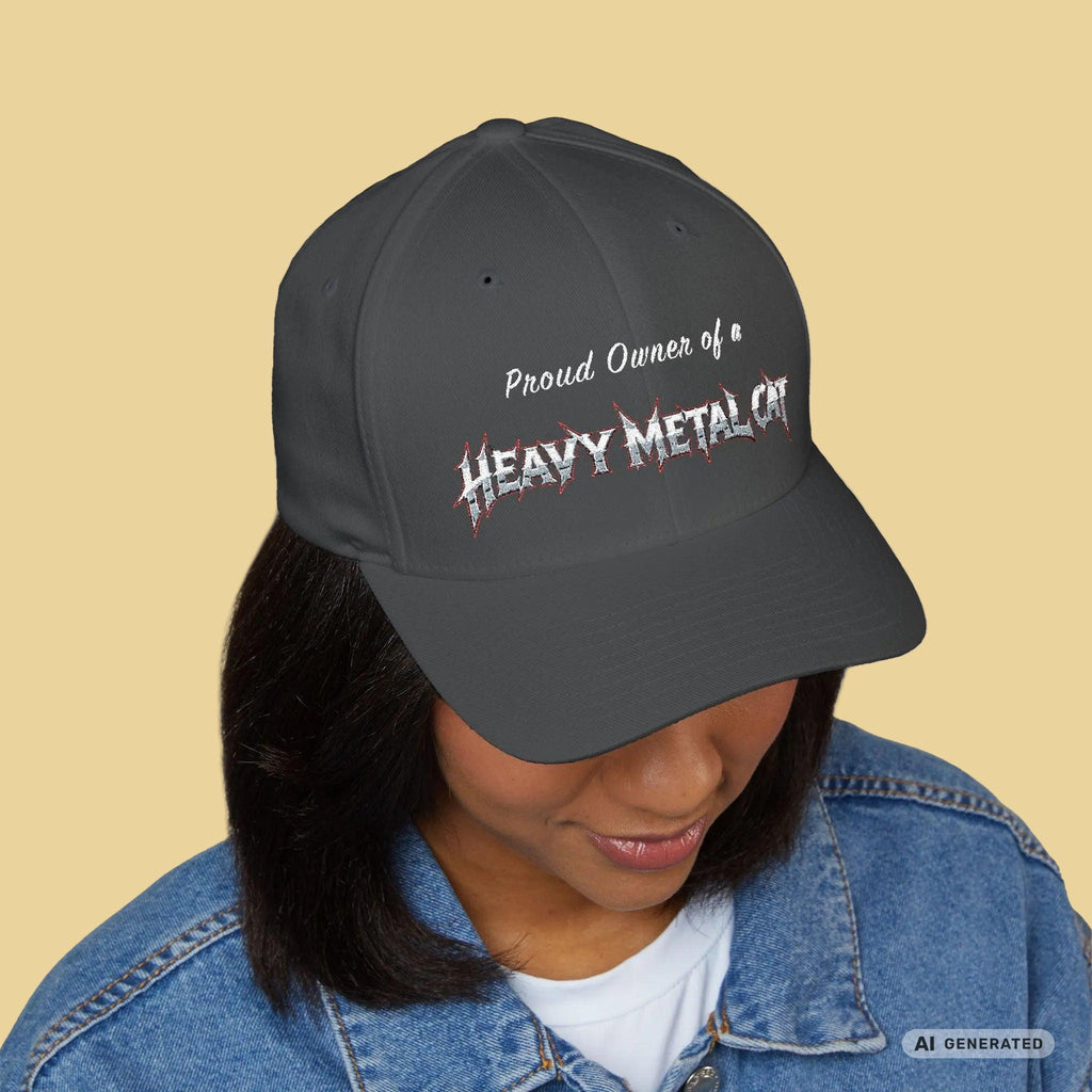Heavy Metal Cat – Proud Owner Cap I bestickte Cap - Sunbeamstore
