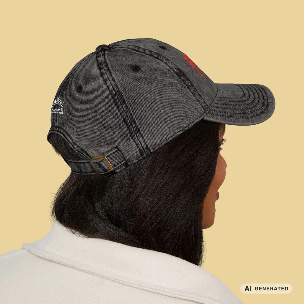 Personalisierte Vintage Cap mit Katzenname – Bestickte Dad Cap | Sunbeamstore - Sunbeamstore