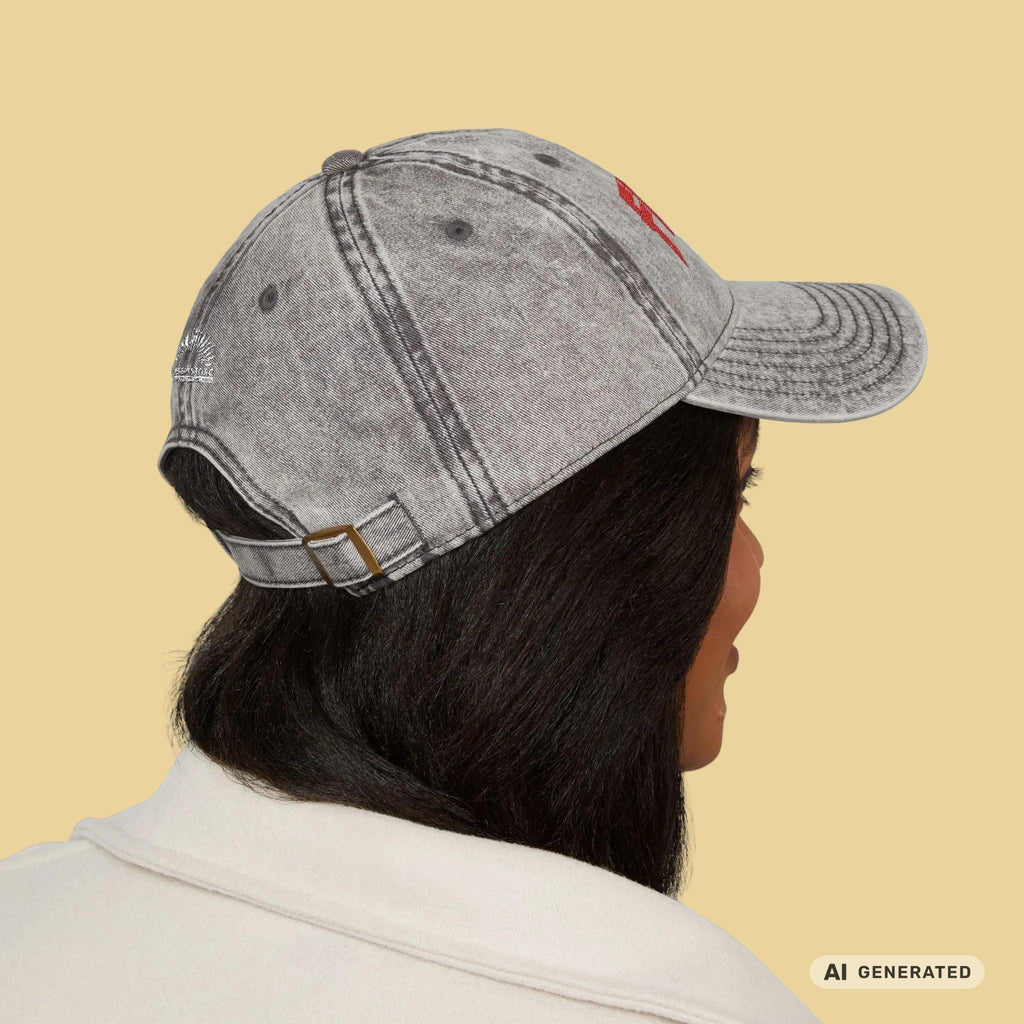 Personalisierte Vintage Cap mit Katzenname – Bestickte Dad Cap | Sunbeamstore - Sunbeamstore