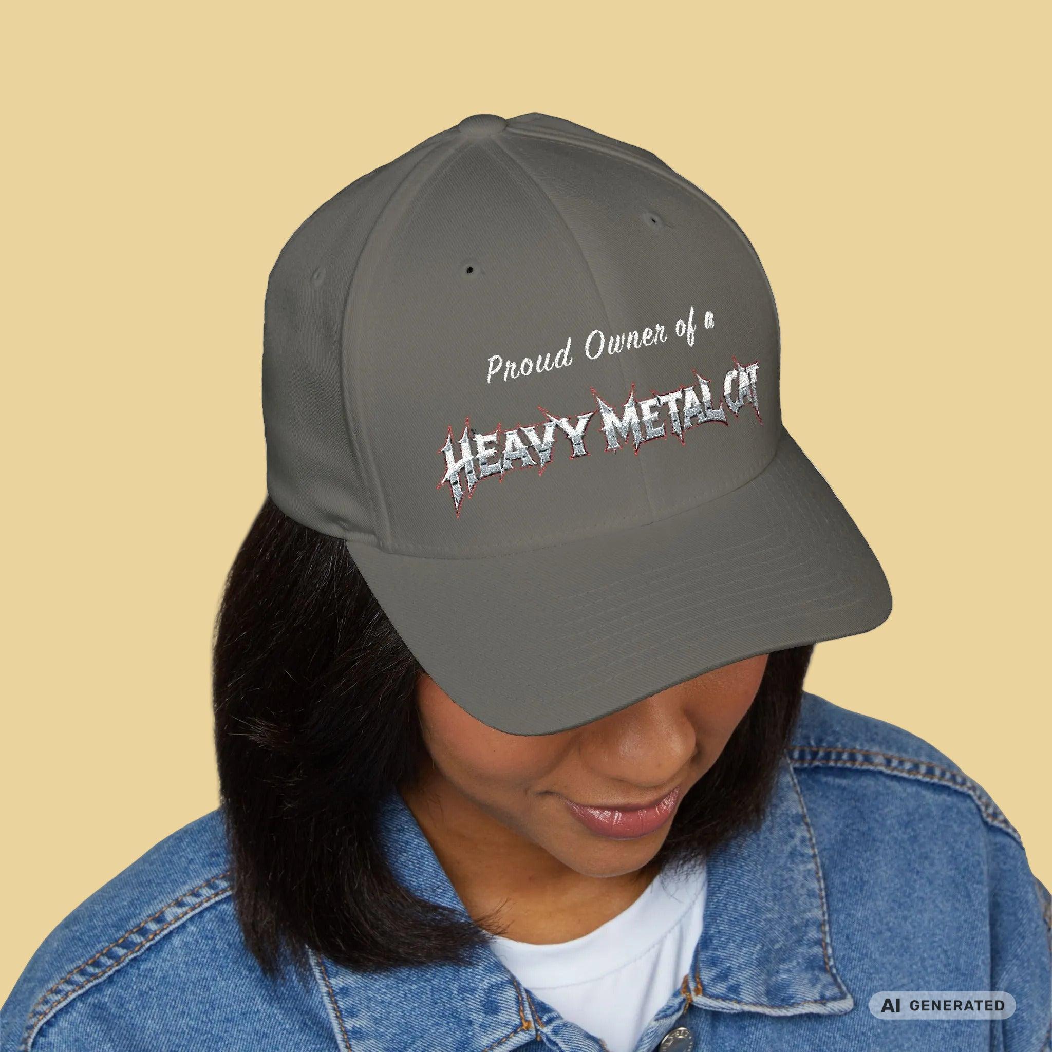 Heavy Metal Cat – Proud Owner Cap I bestickte Cap - Sunbeamstore