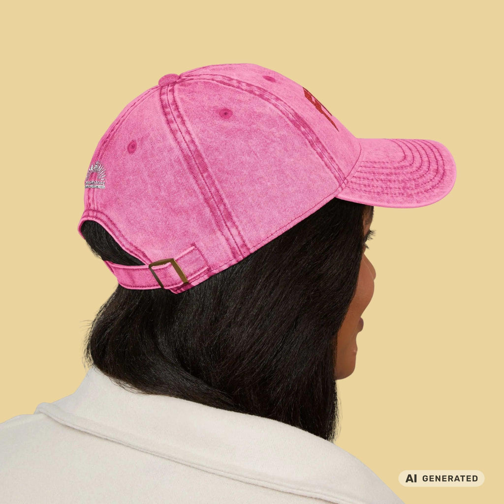 Personalisierte Vintage Cap mit Katzenname – Bestickte Dad Cap | Sunbeamstore - Sunbeamstore