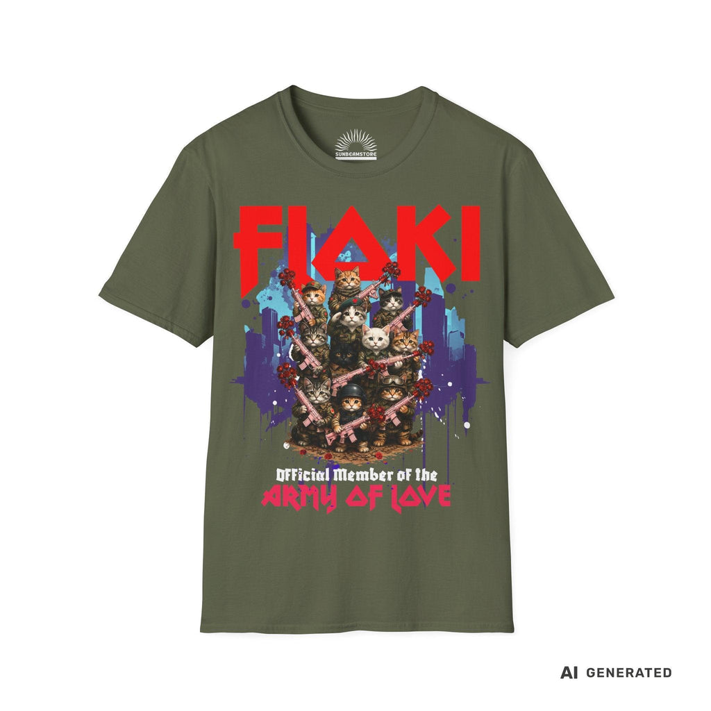 Army of Love – Personalisierbares Katzen T-Shirt | Wunschname | Geschenk für Katzenliebhaber - Sunbeamstore
