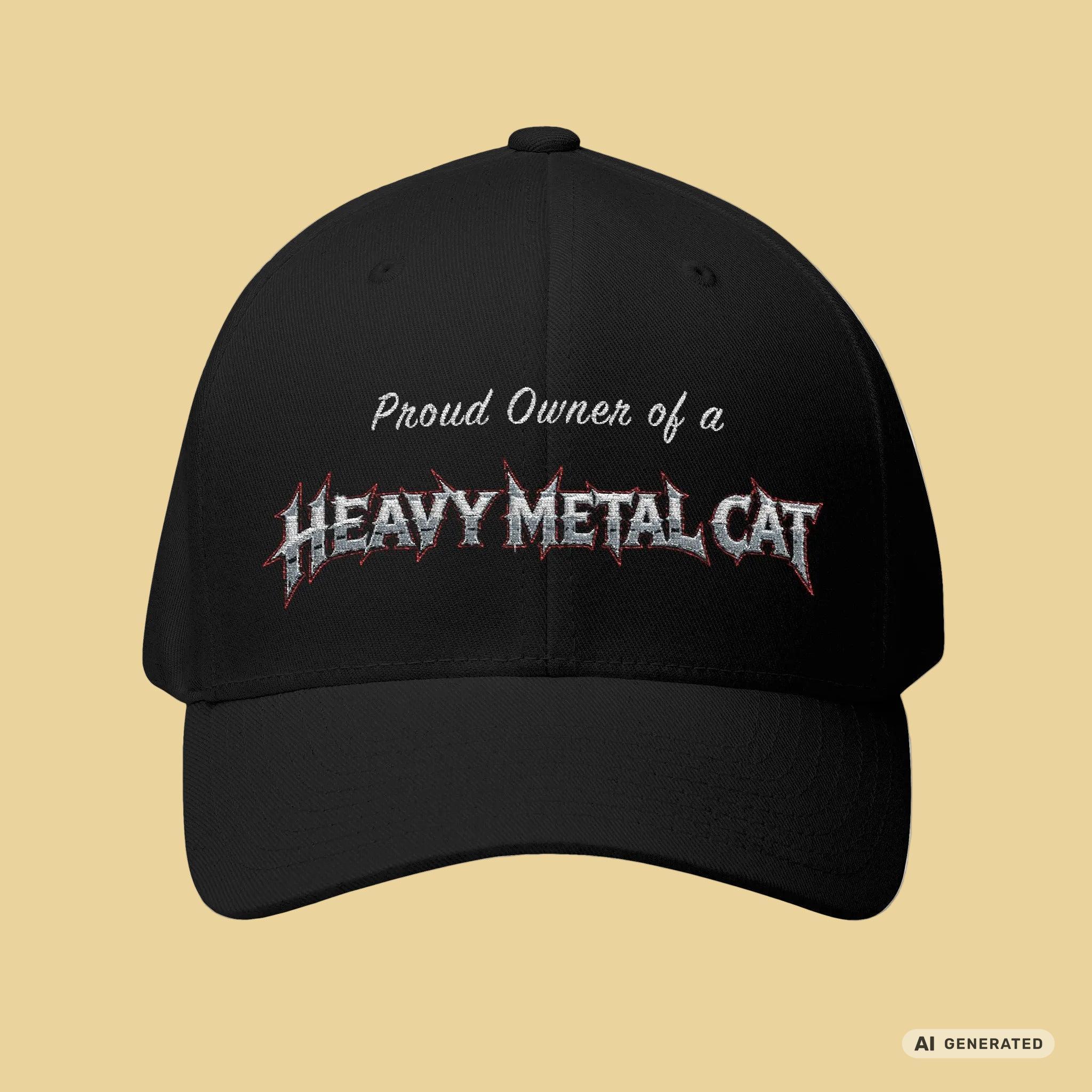Heavy Metal Cat – Proud Owner Cap I bestickte Cap - Sunbeamstore