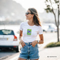 Butterfly Pea Flower T-Shirt Damen – Botanisches Aquarell Shirt – Florales Sommer Top – Nature Lover Geschenk – Boho Pflanzen Design| Gildan® 64000L - Sunbeamstore
