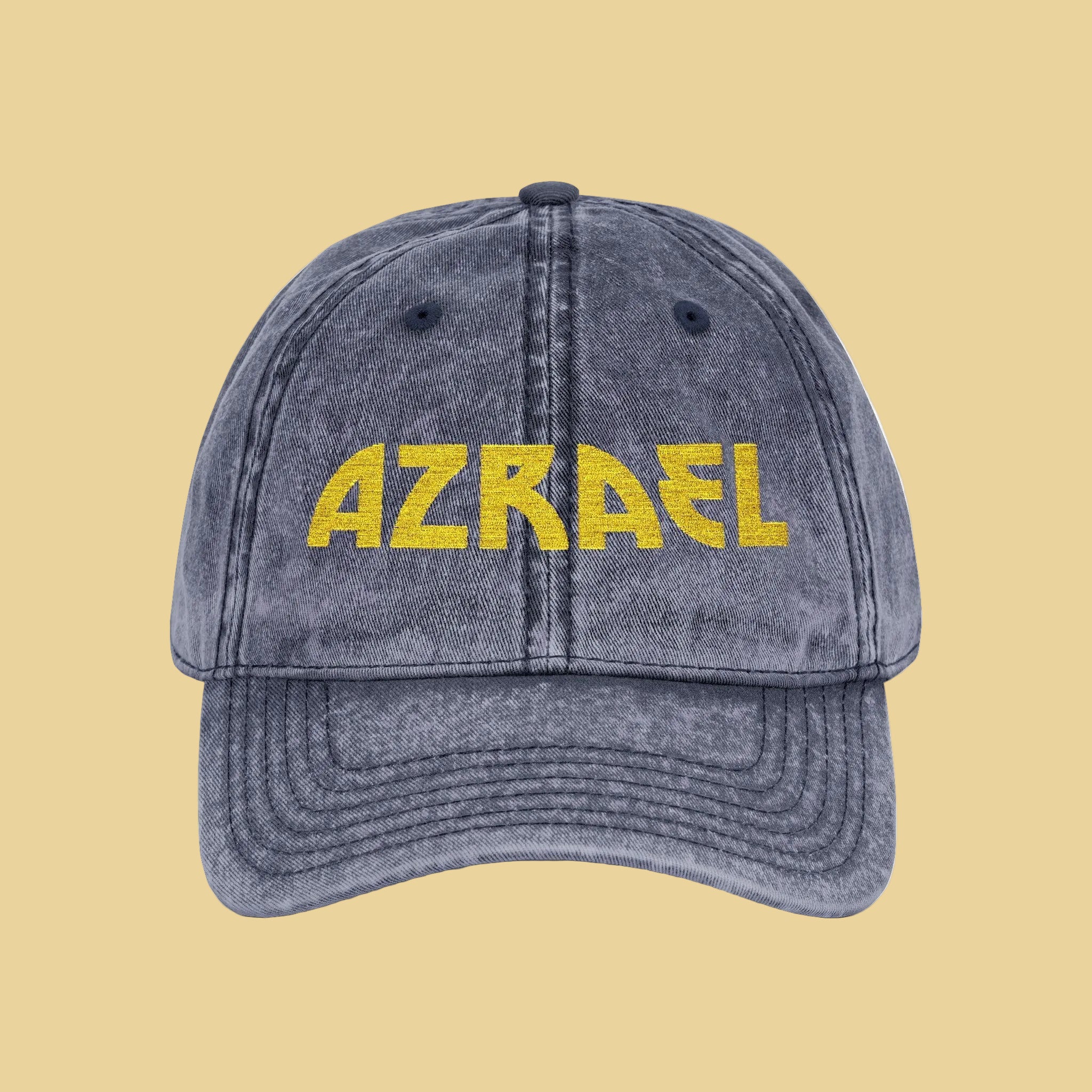 Vintage Dad Cap personalisiert – Katzenname in Gold gestickt | Sunbeamstore - Sunbeamstore