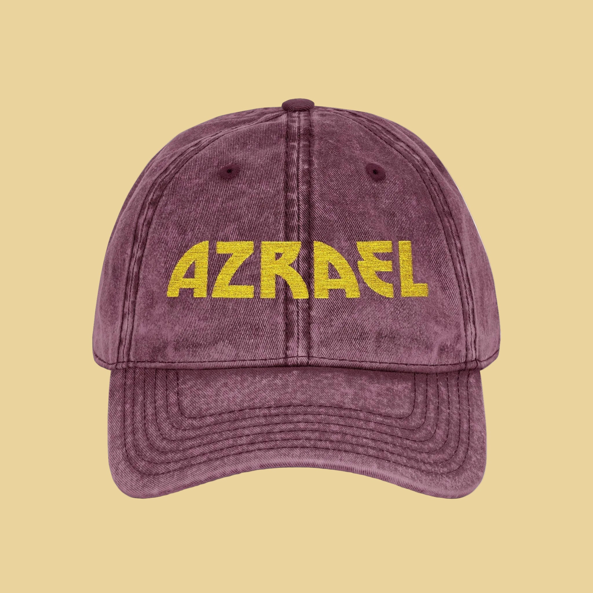 Vintage Dad Cap personalisiert – Katzenname in Gold gestickt | Sunbeamstore - Sunbeamstore