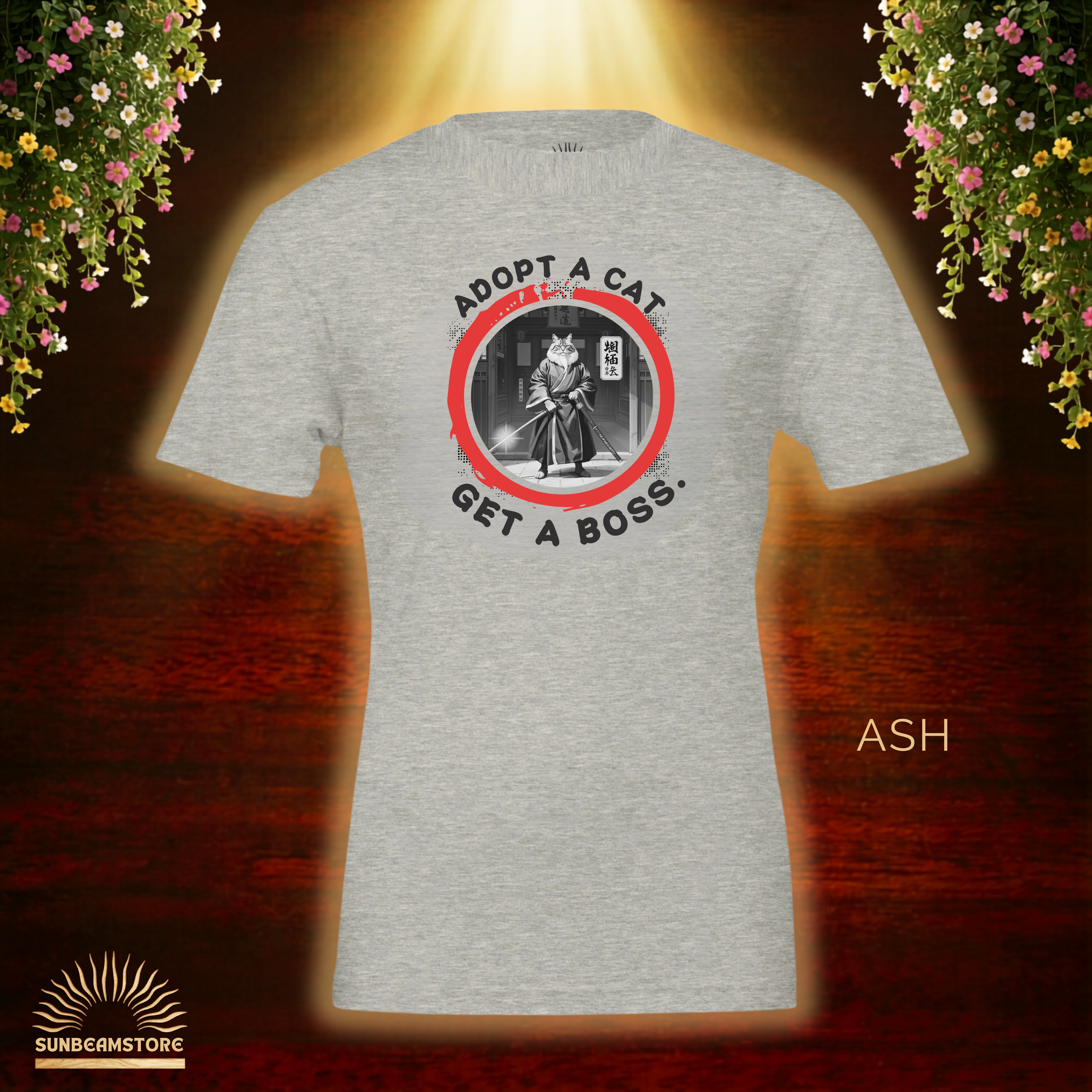 Adopt a Cat Get a Boss T-Shirt – Lustiges Katzen Shirt, Tierheim Katze, Adopt Don’t Shop, Katzenliebhaber Geschenk, Streetwear Design