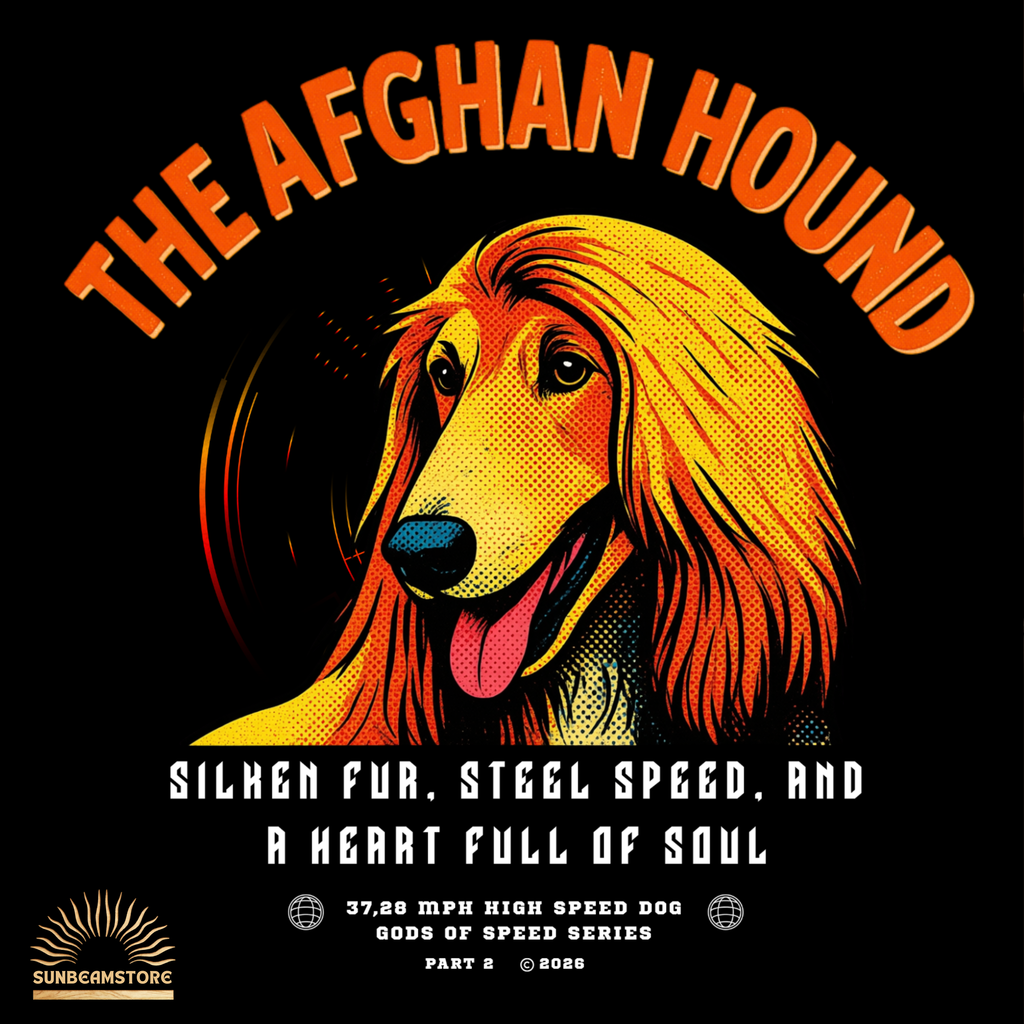 Afghanischer Windhund T-Shirt – Gods of Speed Series Part 2- Silken Fur, Steel Speed and a Heart Full of Soul | Elegantes Afghan Hound Motiv für Windhund-Liebhaber | Unisex Premium T-Shirt Bella + Canvas 3001
