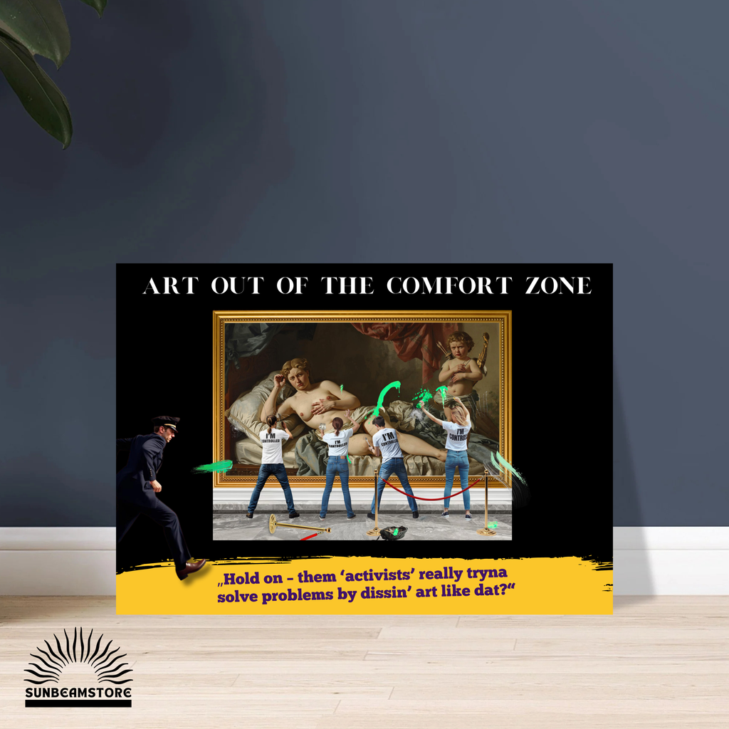 Art out of the Comfort Zone Poster – moderne Kunst mit Statement | Concept Art Print