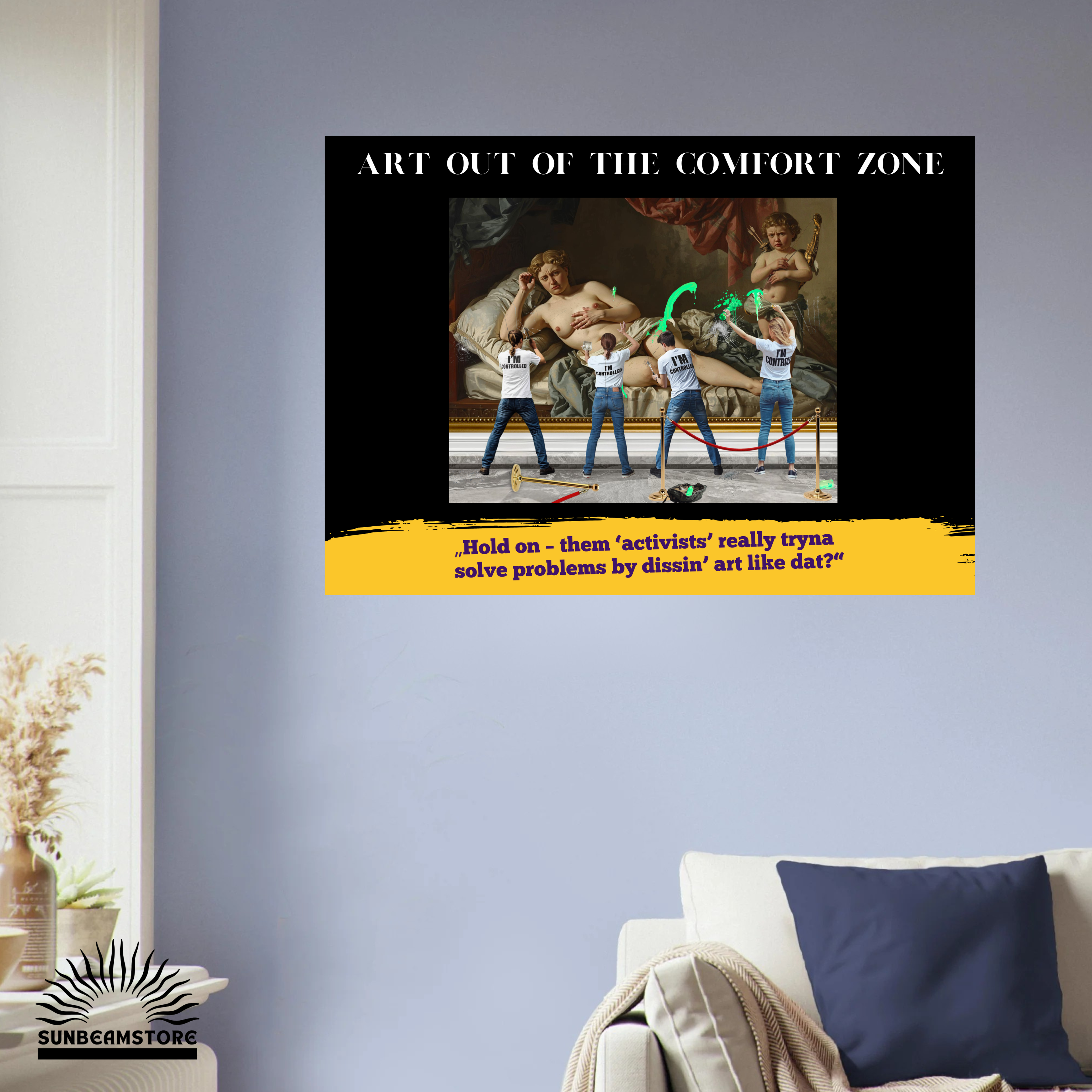 Concept Art Poster – klassische Kunst neu interpretiert | modernes Wandbild mit Message