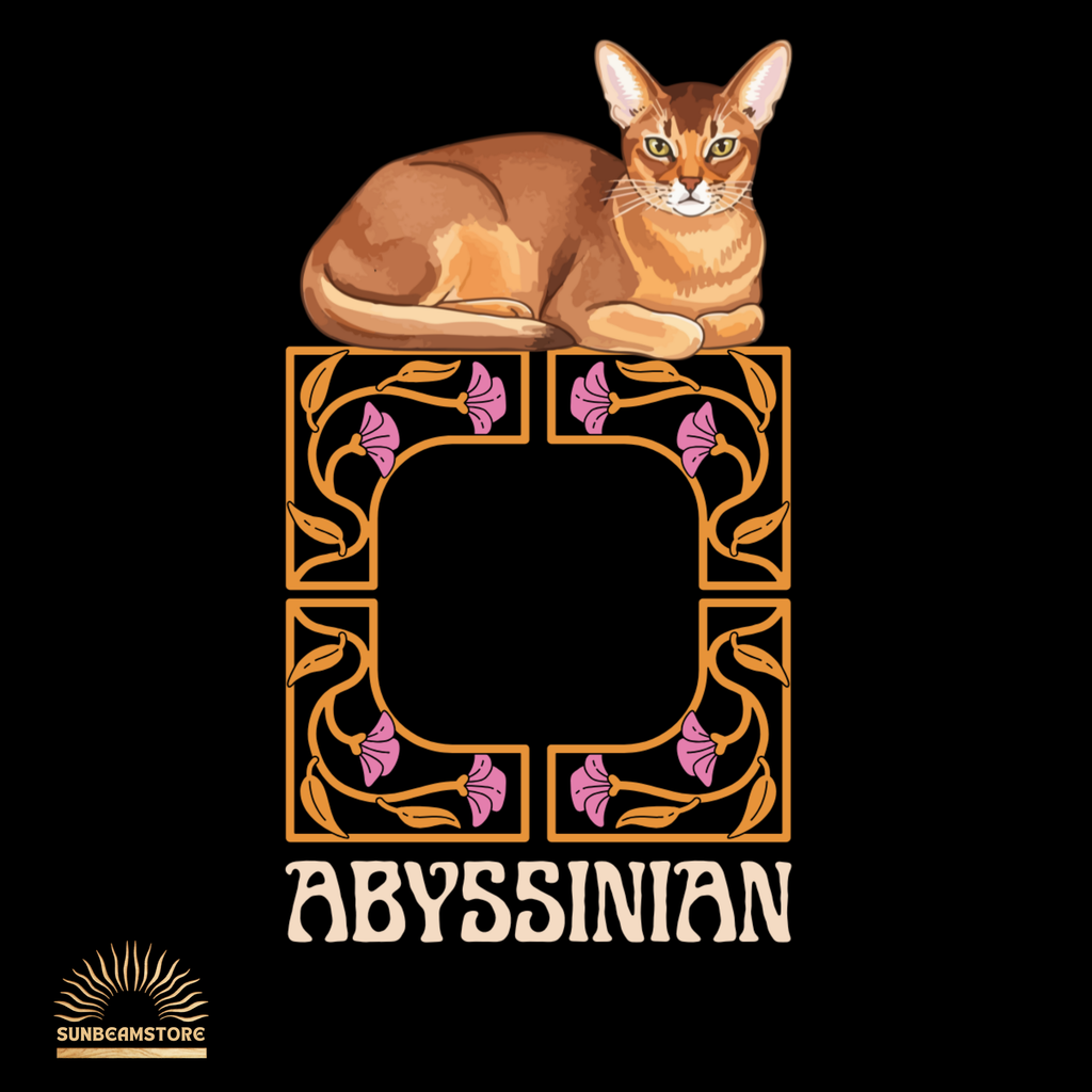 Abessinier Katzen T-Shirt Damen | Abyssinian Cat Shirt | Cat Lover Shirt | Geschenk für Katzenliebhaber