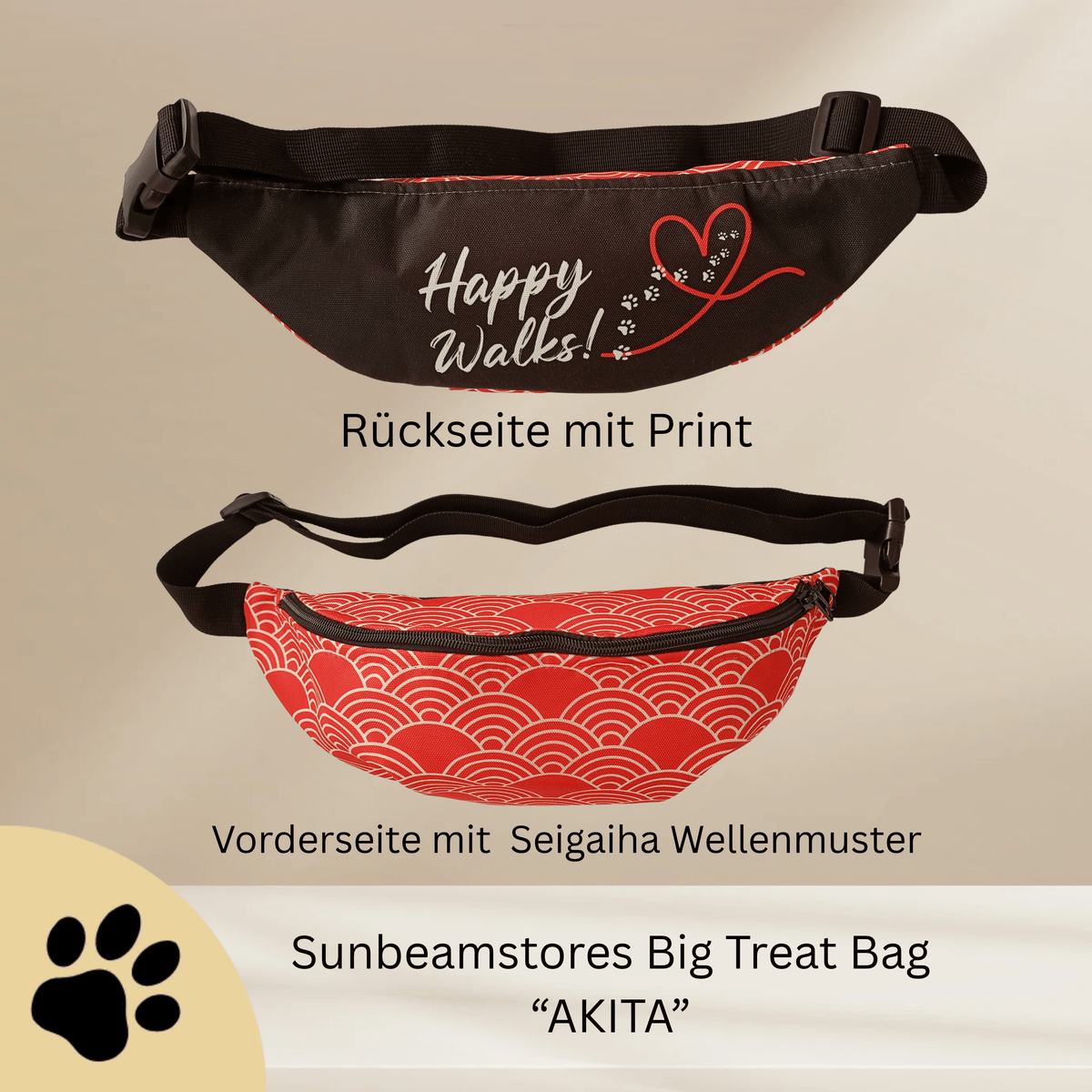 Sunbeamstore Big Treat Bag - "Akita" - Sunbeamstore