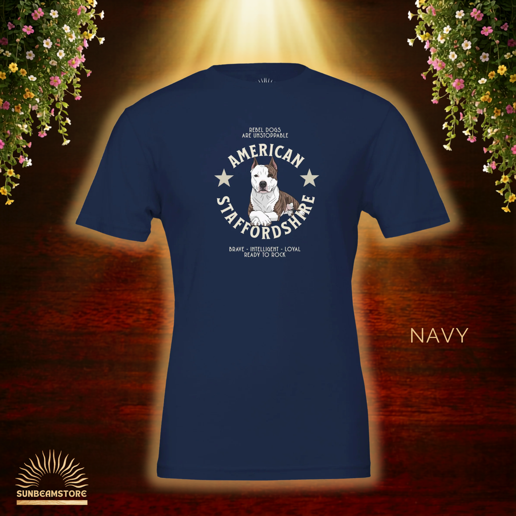 American Staffordshire Terrier T-Shirt – AmStaff Shirt für Hundeliebhaber | Strong Dog Lover Tee Unisex