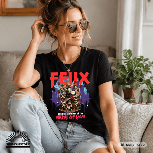 Army of Love – Personalisierbares Katzen T-Shirt | Wunschname | Geschenk für Katzenliebhaber - Sunbeamstore