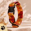 Autumn Lights – Hundehalsband mit geometrischem Herbstdesign | Sunbeamstore - Sunbeamstore