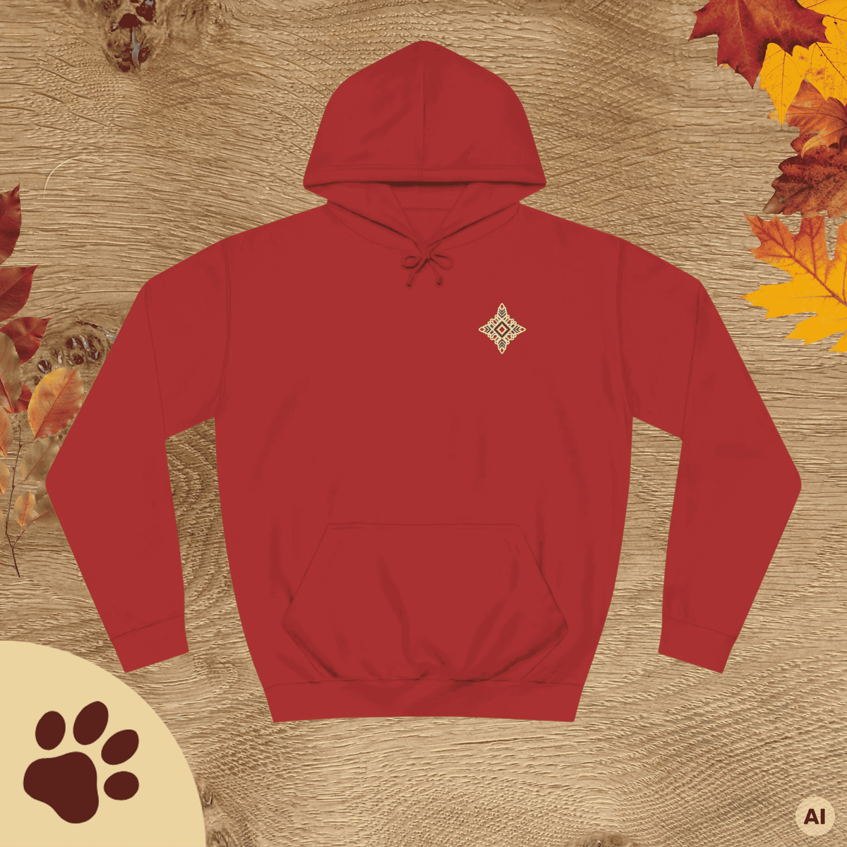 Boho Hunde Hoodie – Unisex Kapuzenpullover mit Nazca-Hundemotiv | Für Hundeliebhaber - Sunbeamstore