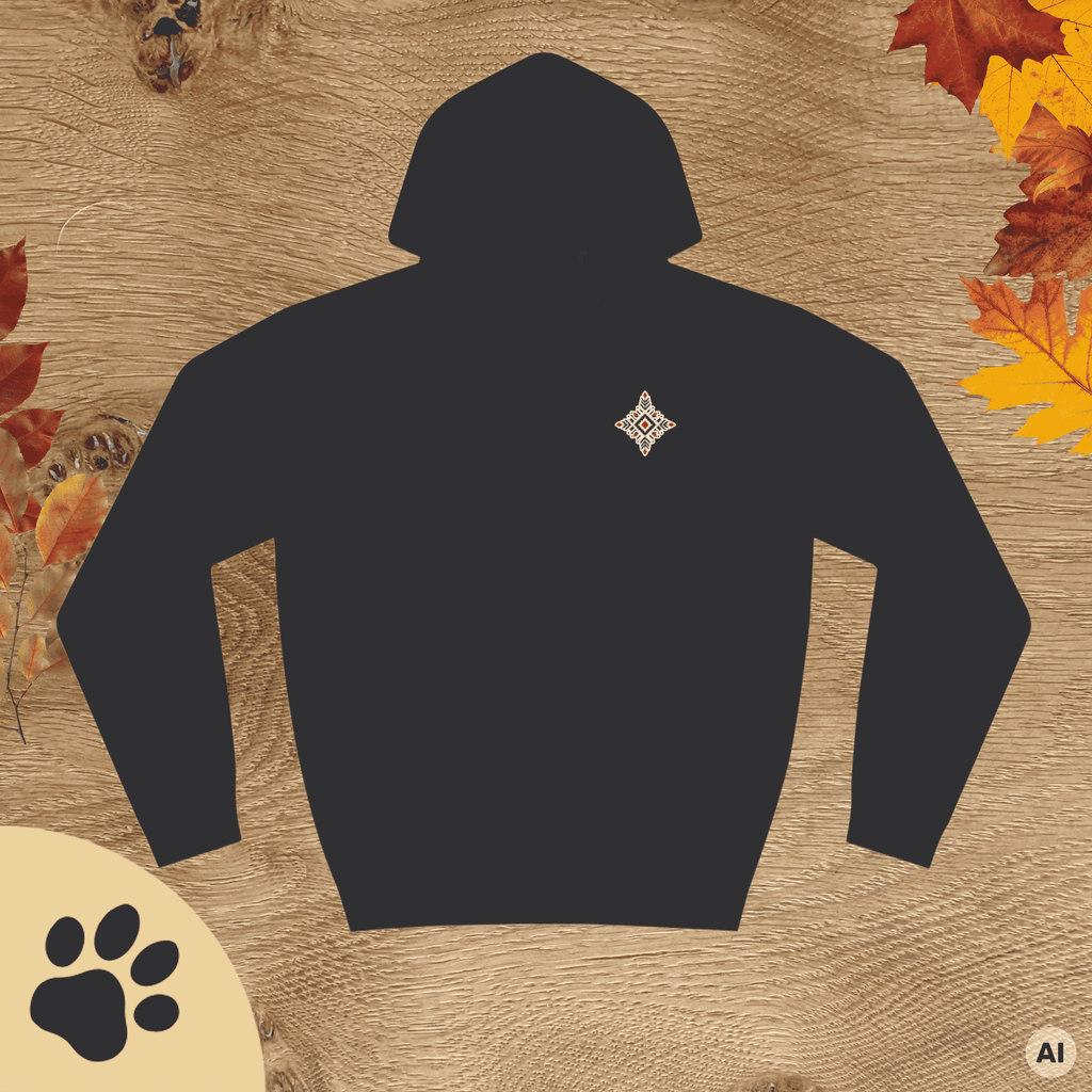Boho Hunde Hoodie – Unisex Kapuzenpullover mit Nazca-Hundemotiv | Für Hundeliebhaber - Sunbeamstore