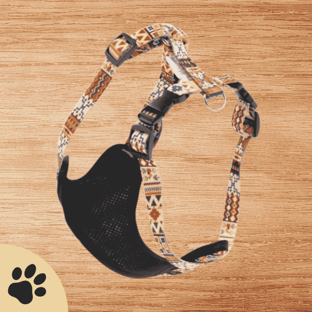 Druckentlastendes Hundegeschirr „BOHO“ – Komfortabel & reflektierend - Sunbeamstore