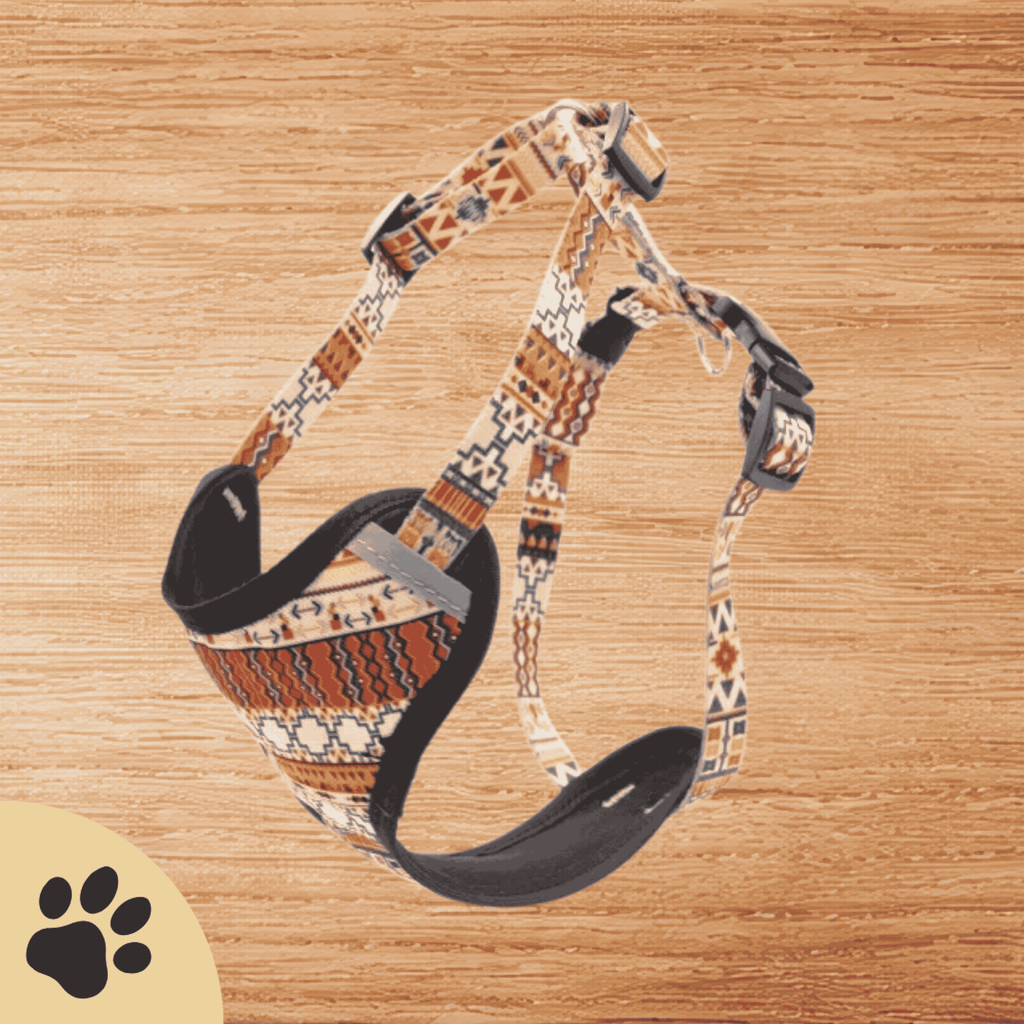Druckentlastendes Hundegeschirr „BOHO“ – Komfortabel & reflektierend - Sunbeamstore