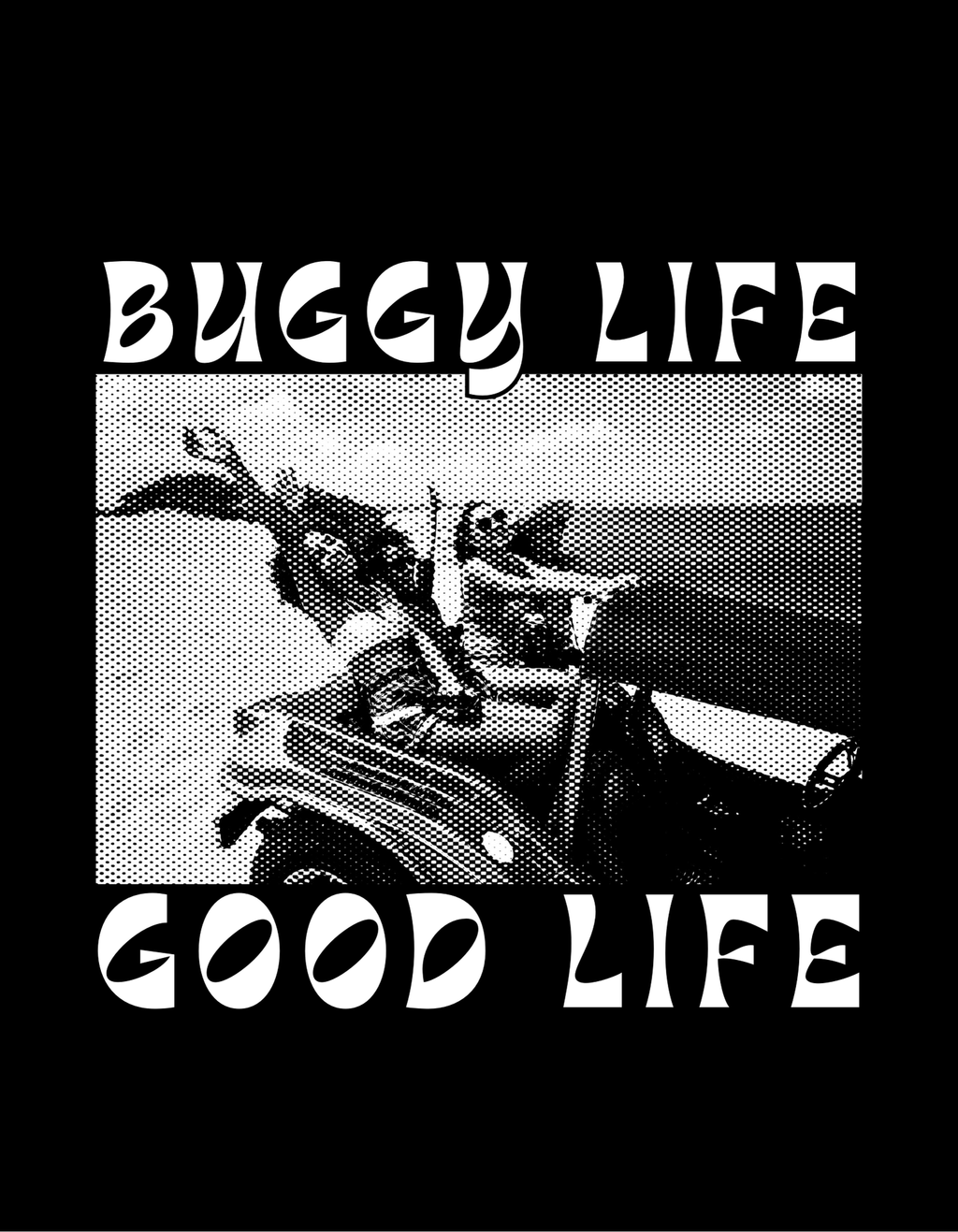 Buggy Life Good Life T-Shirt Damen – Sommer Shirt Cabrio Beach Vibes | Urlaub Outfit Frauen | Gildan 64000L