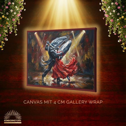 Blue Whale Tango  – Elegance in Motion  Canvas 60x80 cm / 24x32″