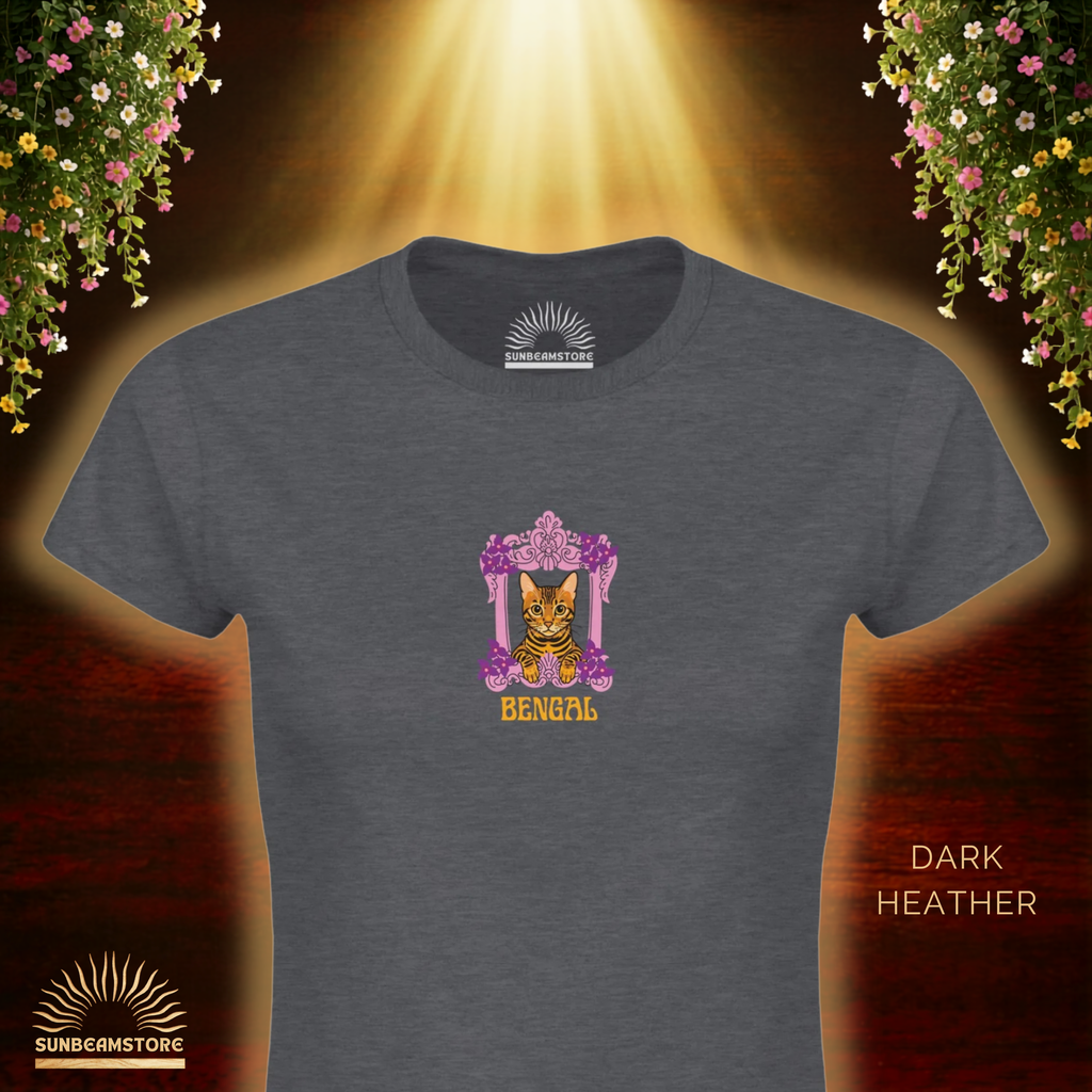 Bengal Katzen T-Shirt Damen | Cat Lover Shirt | Geschenk für Katzenliebhaber | Bengal Cat Shirt