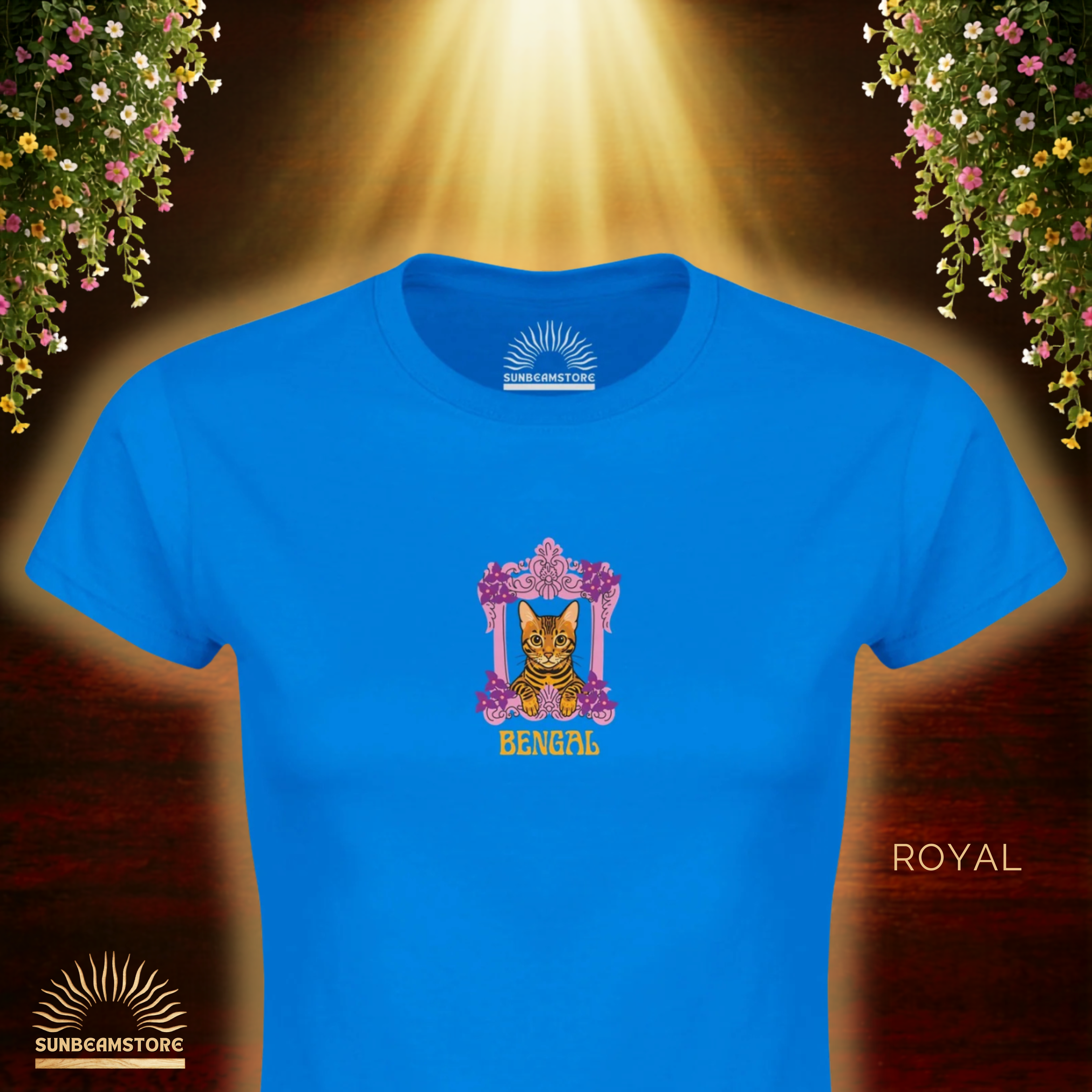 Bengal Katzen T-Shirt Damen | Cat Lover Shirt | Geschenk für Katzenliebhaber | Bengal Cat Shirt