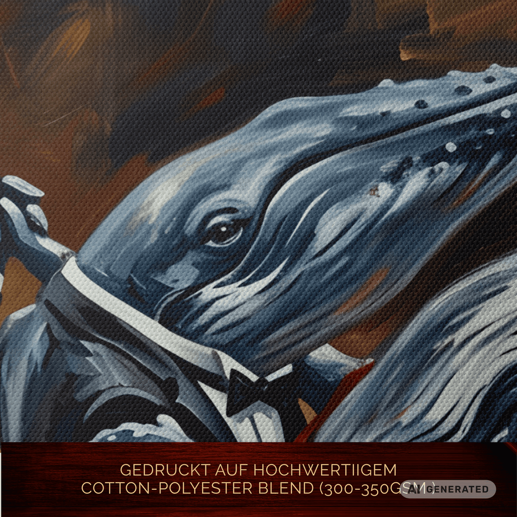 Blue Whale Tango – Elegance in Motion Canvas 60x80 cm / 24x32″ - Sunbeamstore
