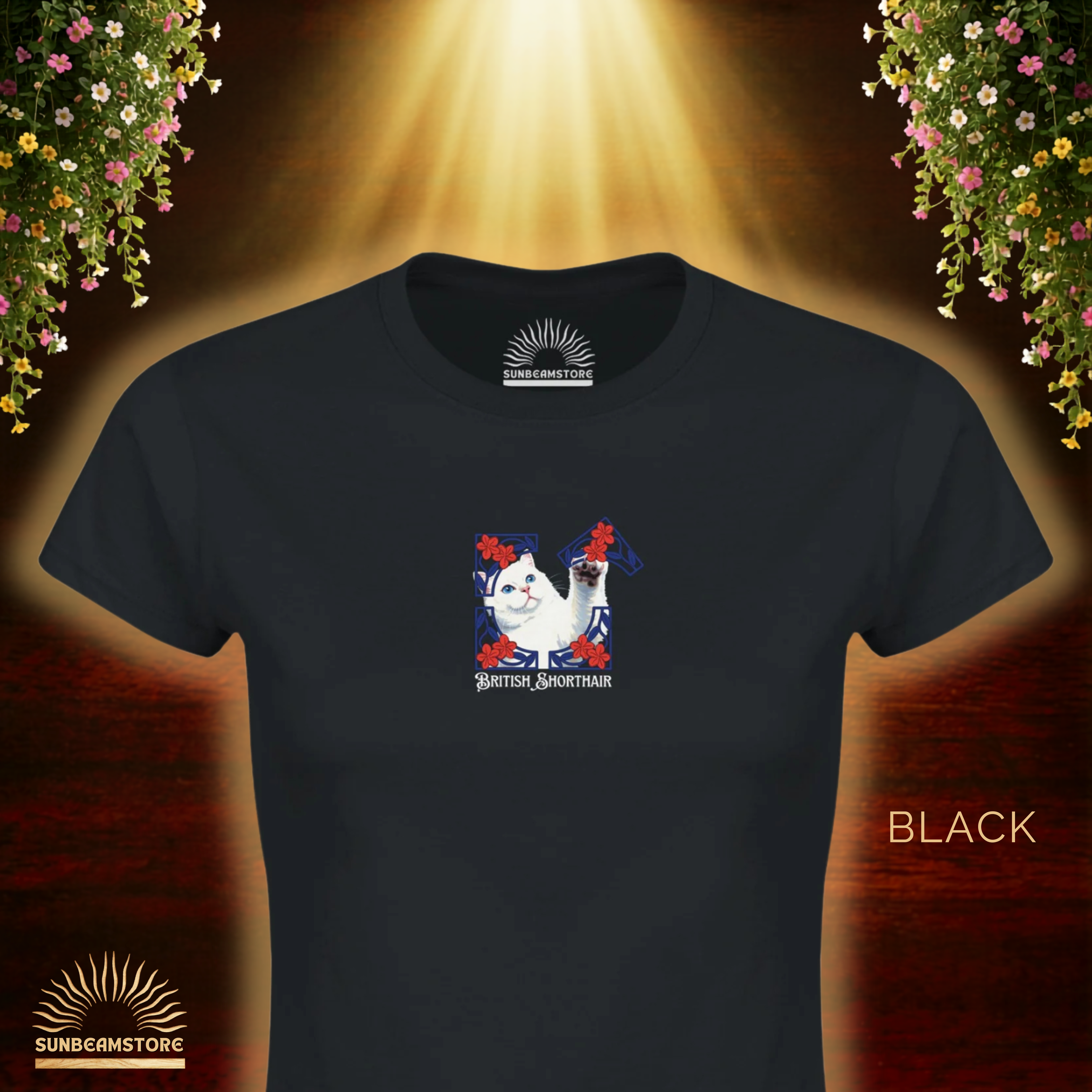 British Shorthair Katzen T-Shirt Damen | BKH Shirt | Cat Lover Shirt | Geschenk für Katzenliebhaber | British Shorthair Cat Shirt