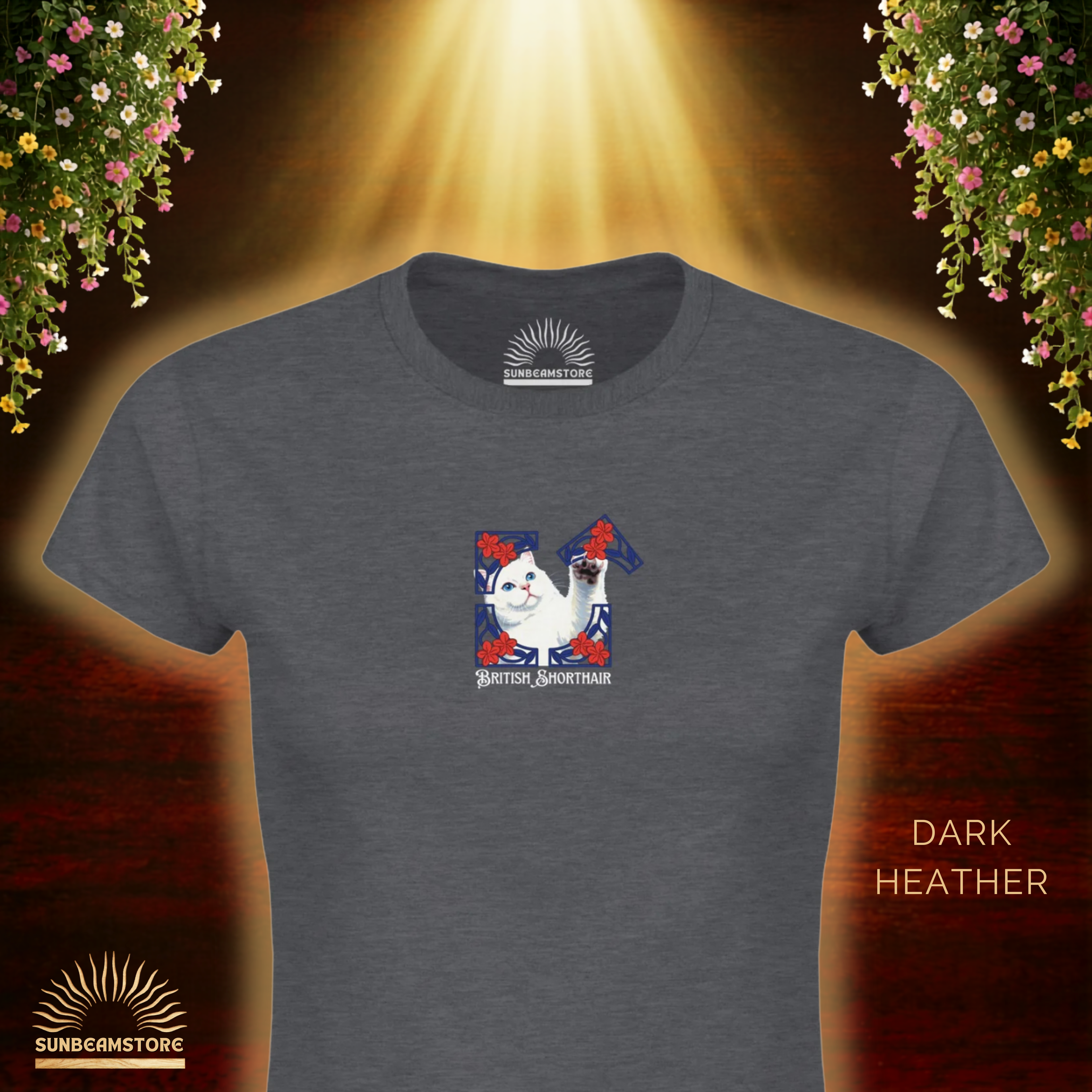 British Shorthair Katzen T-Shirt Damen | BKH Shirt | Cat Lover Shirt | Geschenk für Katzenliebhaber | British Shorthair Cat Shirt