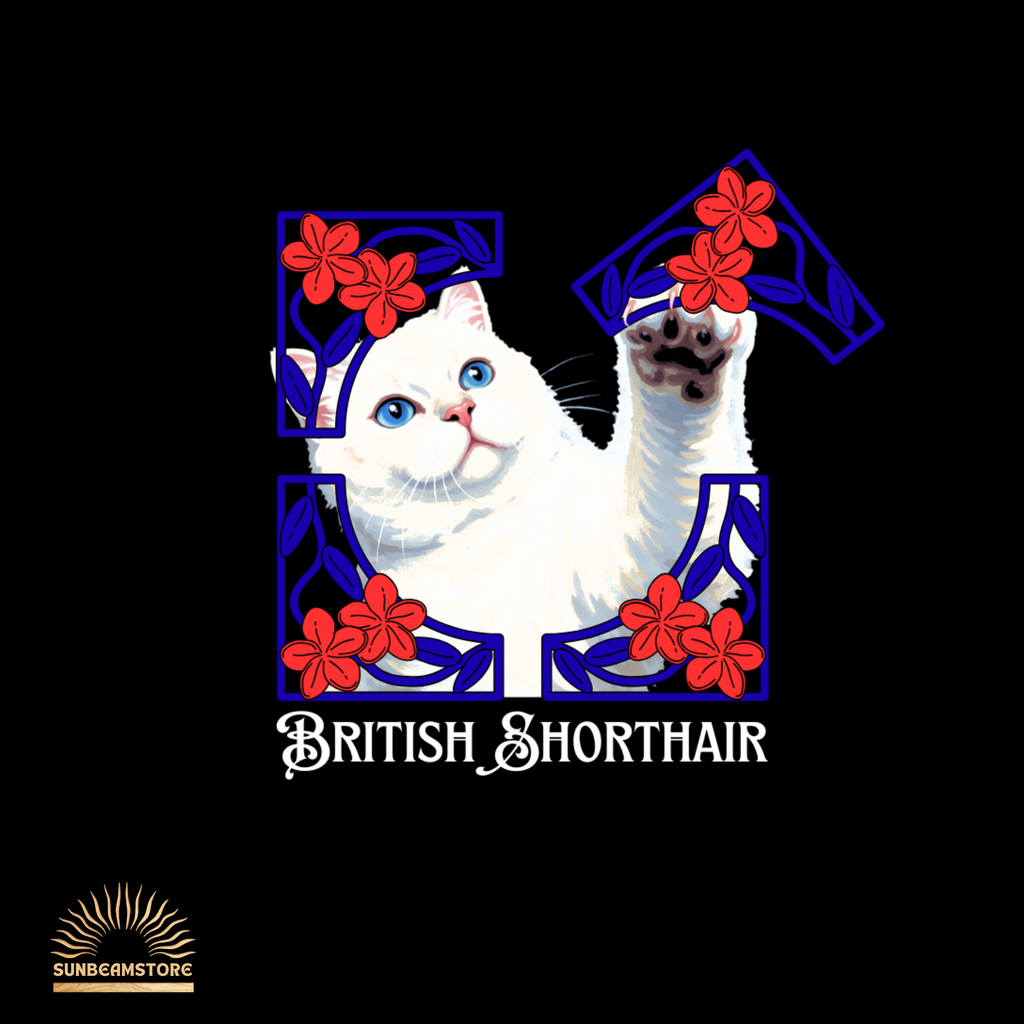 British Shorthair Katzen T-Shirt Damen | BKH Shirt | Cat Lover Shirt | Geschenk für Katzenliebhaber | British Shorthair Cat Shirt