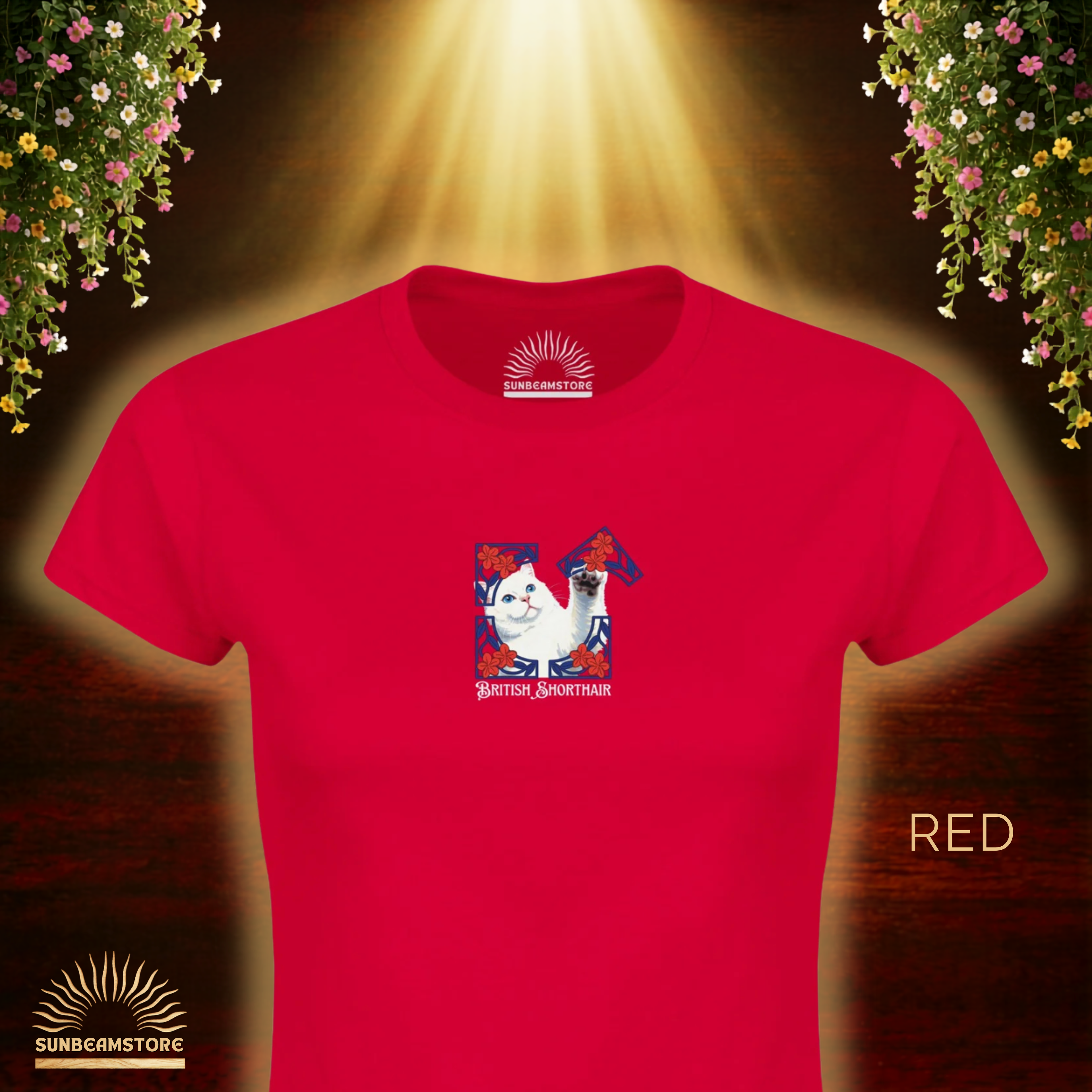 British Shorthair Katzen T-Shirt Damen | BKH Shirt | Cat Lover Shirt | Geschenk für Katzenliebhaber | British Shorthair Cat Shirt