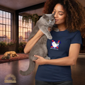 British Shorthair Katzen T-Shirt Damen | BKH Shirt | Cat Lover Shirt | Geschenk für Katzenliebhaber | British Shorthair Cat Shirt