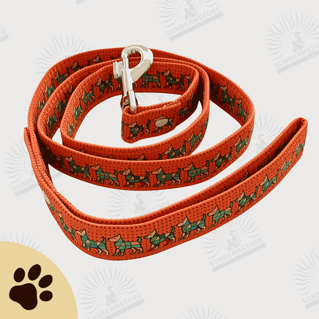 Bunter Hund - Hundeleine mit farbenfrohem Muster als Standard-oder verstellbare Leine - Sunbeamstore
