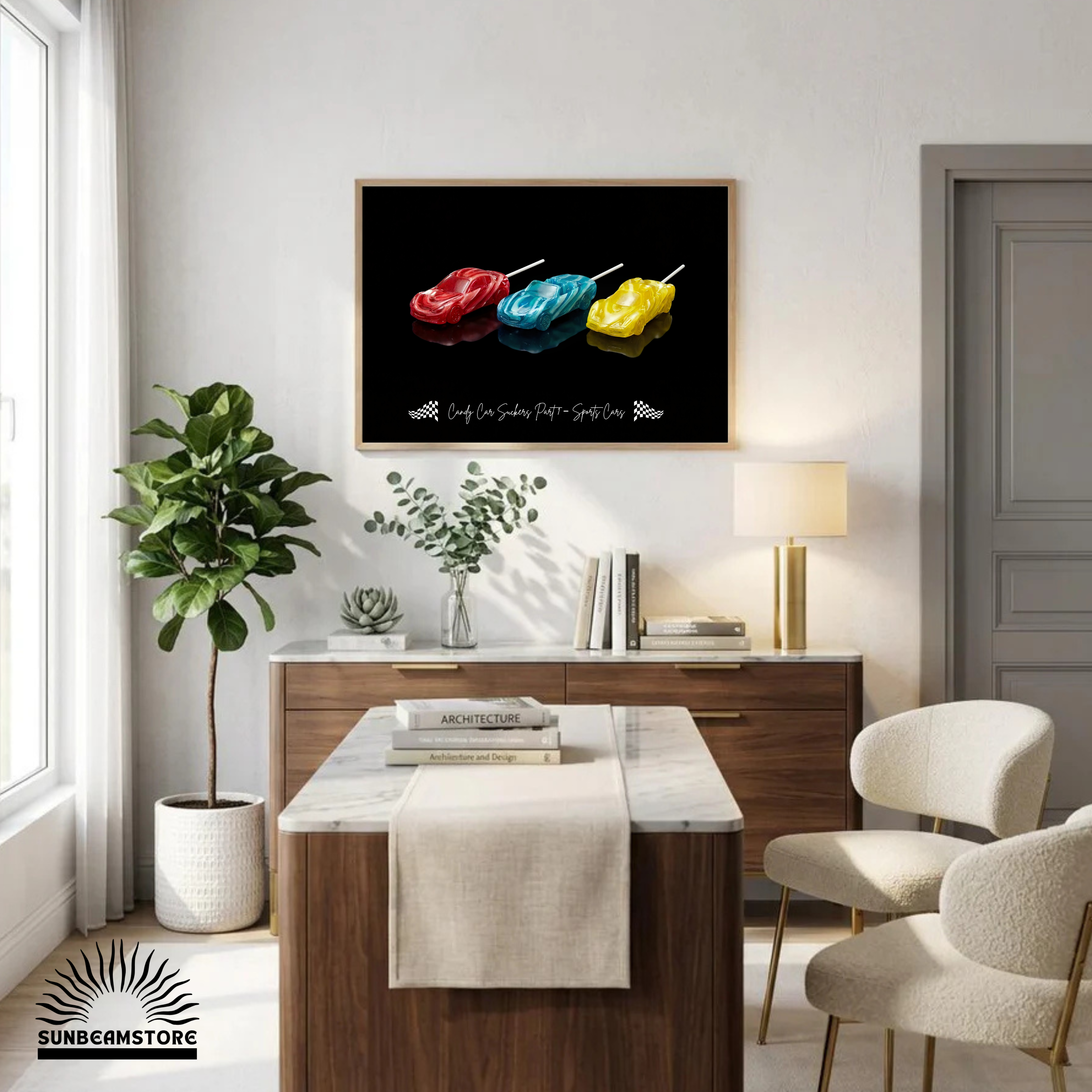 Candy Car Suckers (Part 1)    Premium Wooden Framed Poster With Premium Semi-Glossy Paper