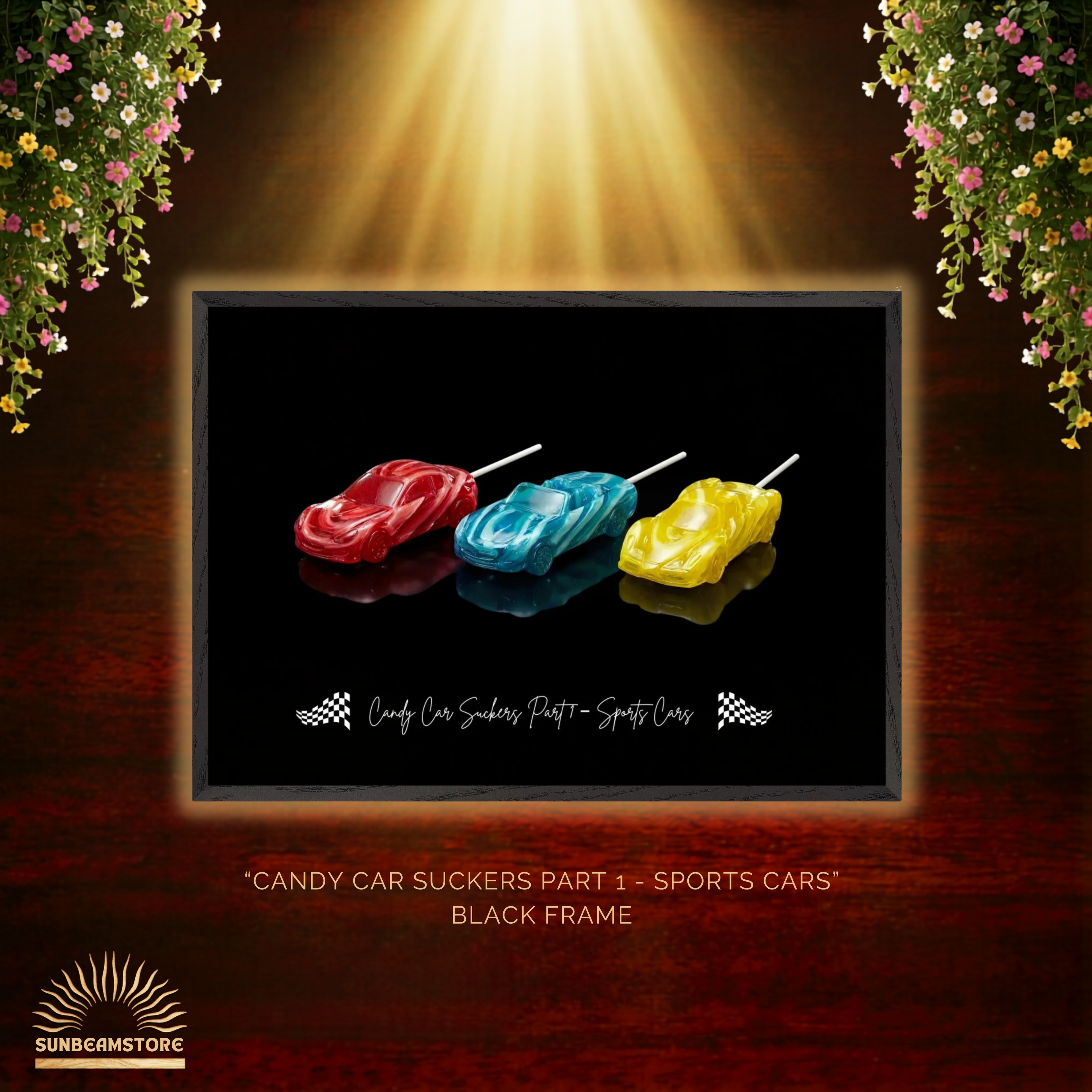 Candy Car Suckers (Part 1)    Premium Wooden Framed Poster With Premium Semi-Glossy Paper