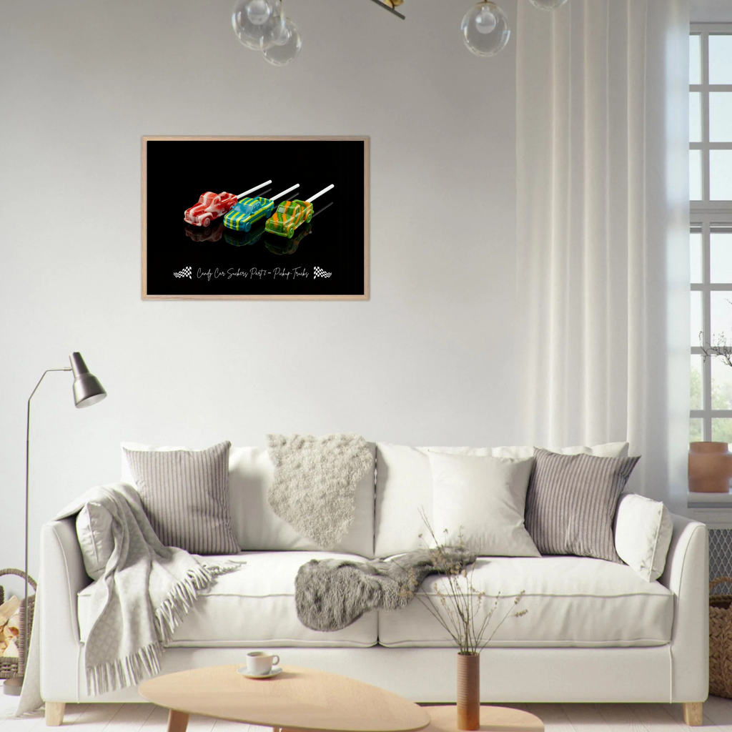 Candy Car Suckers  (Part 2)     Premium Wooden Framed Poster With Premium Semi-Glossy Paper