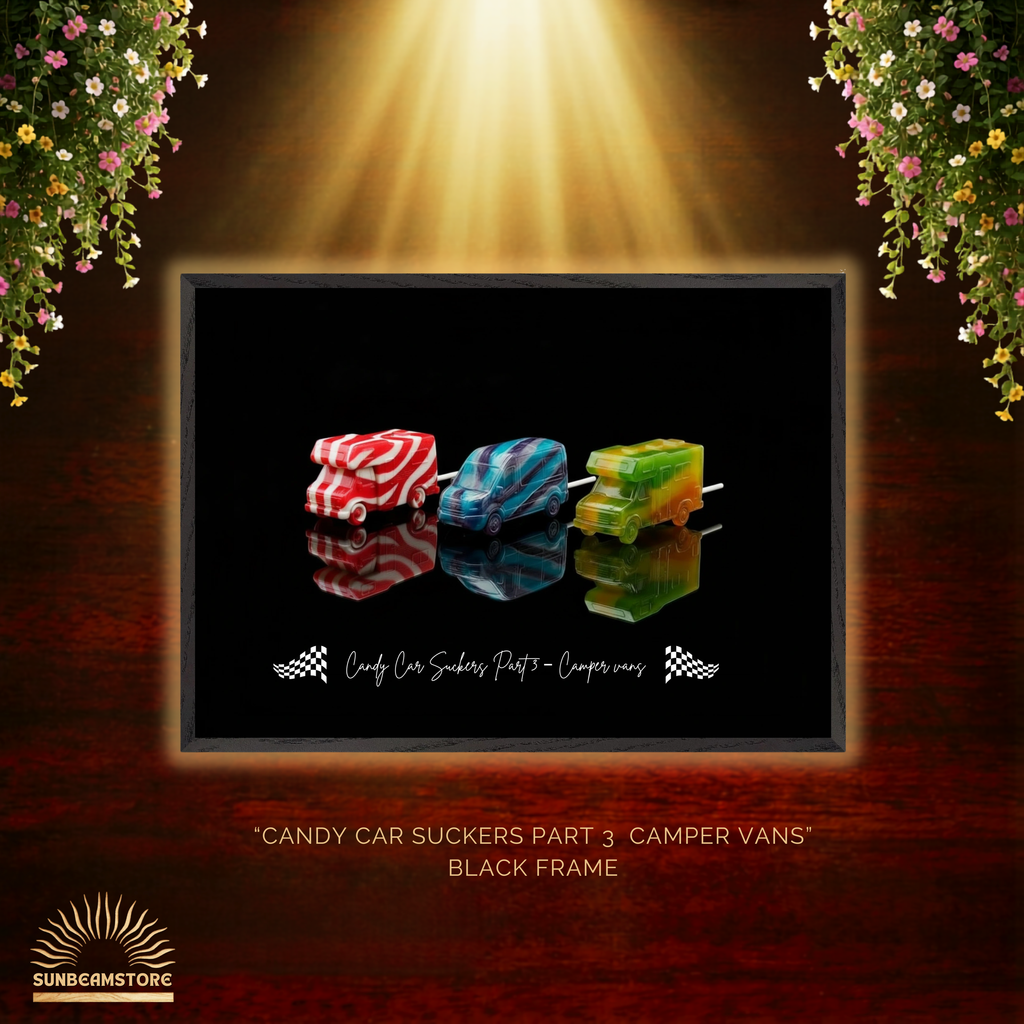 Candy Car Suckers (Part3)   Premium Wooden Framed Poster With Premium Semi-Glossy Paper